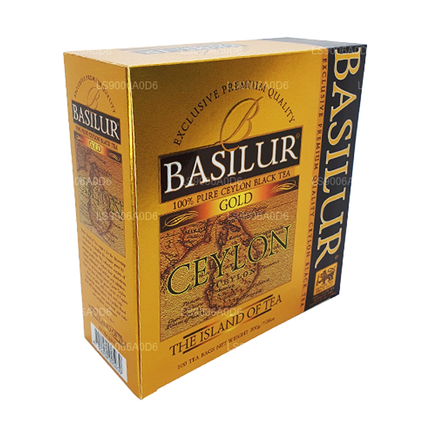 Basilur Island of Gold Exclusive Premium Kalite Seylan Siyah Çay (200g) 100 Çay Poşeti