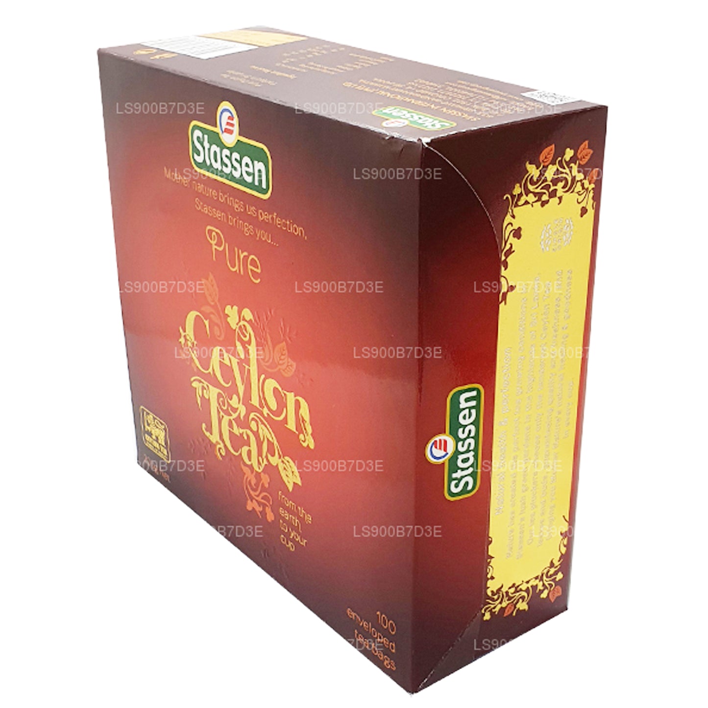 Stassen Saf Seylan Siyah Çay (200g) 100 Çay Poşetleri