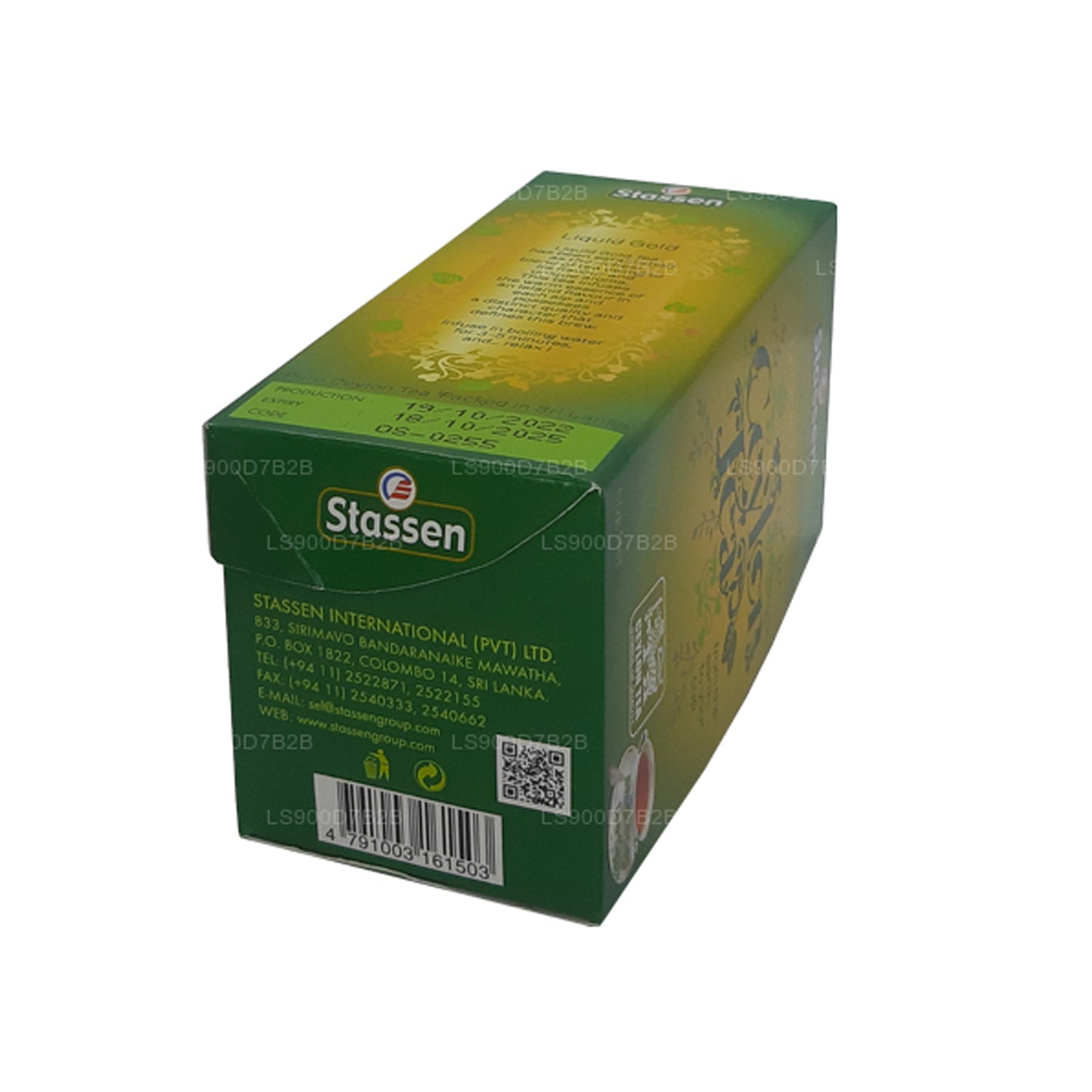 Stassen Sıvı Altın Çay (50g) 25 Çay Poşetleri