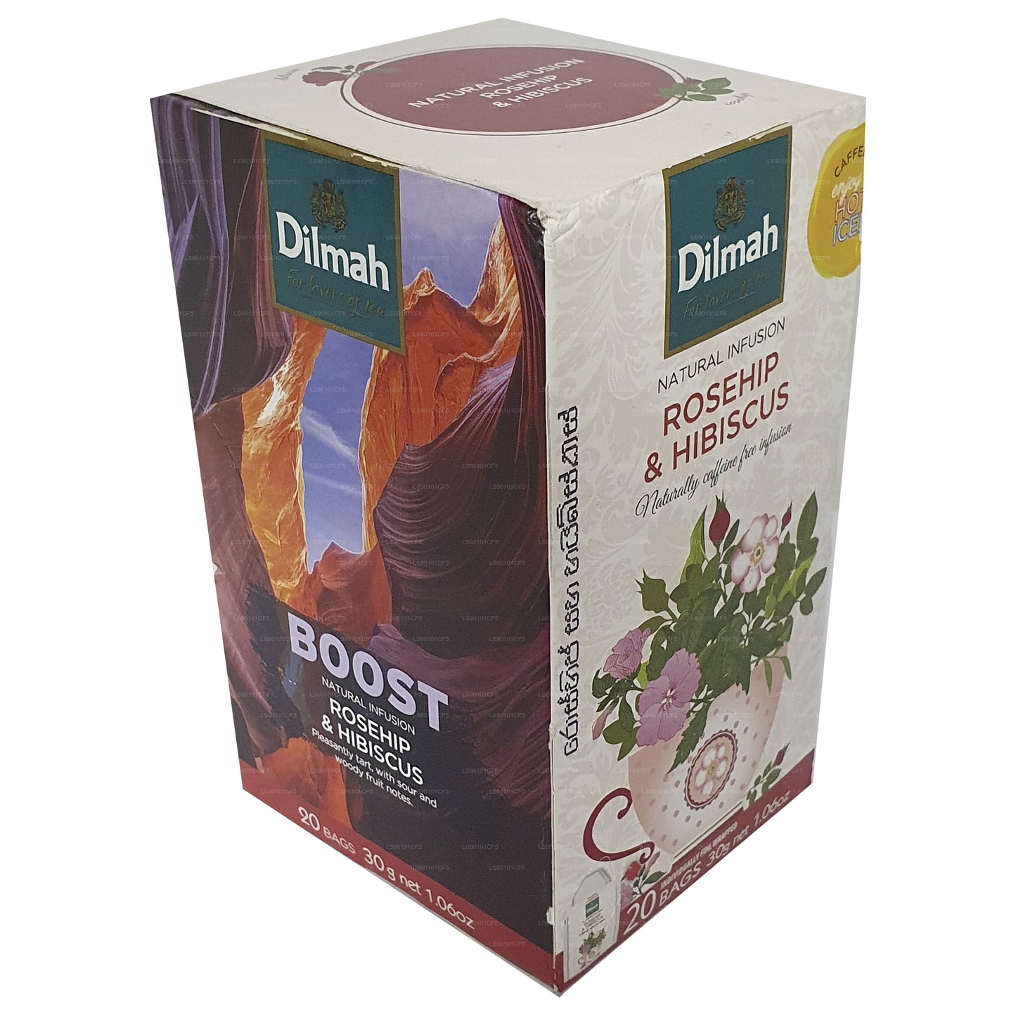 Dilmah Kuşburnu & Hibiscus Aromalı Siyah Çay (30g)