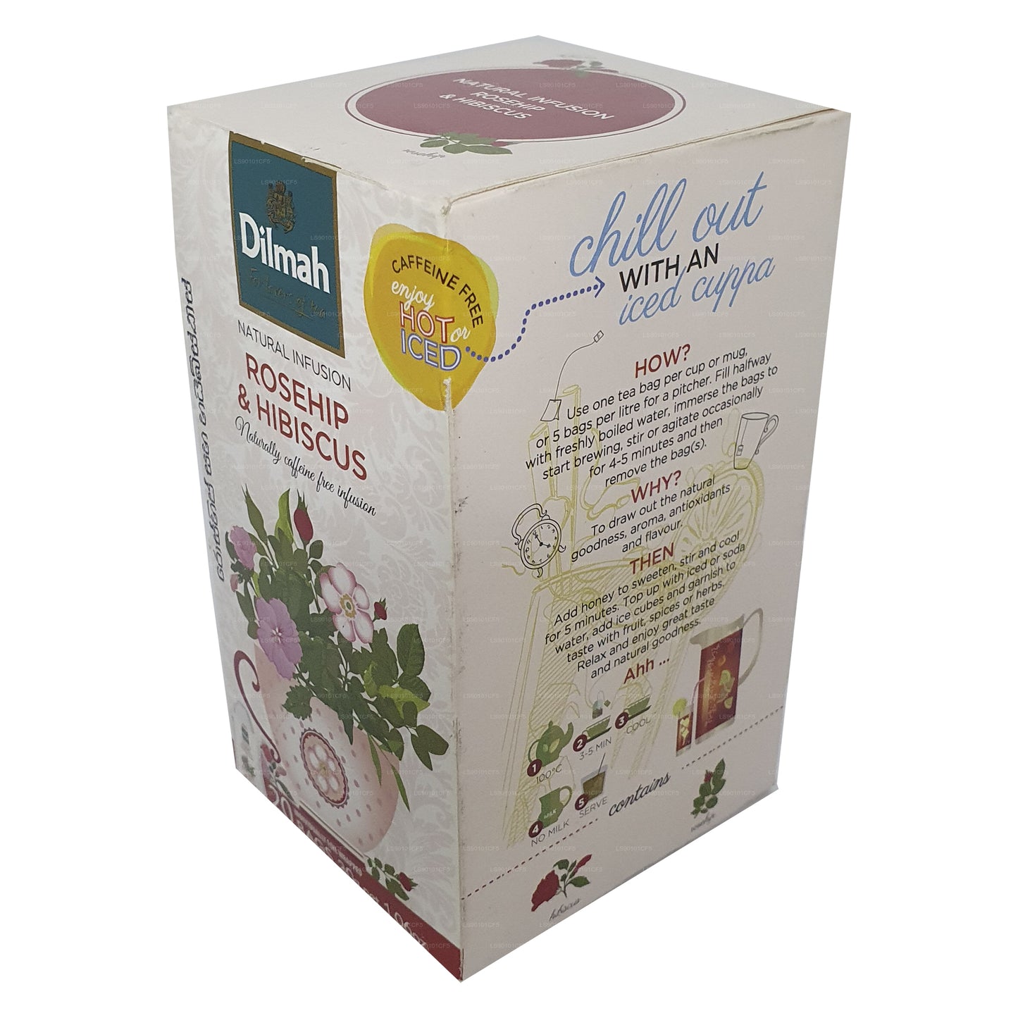 Dilmah Kuşburnu & Hibiscus Aromalı Siyah Çay (30g)