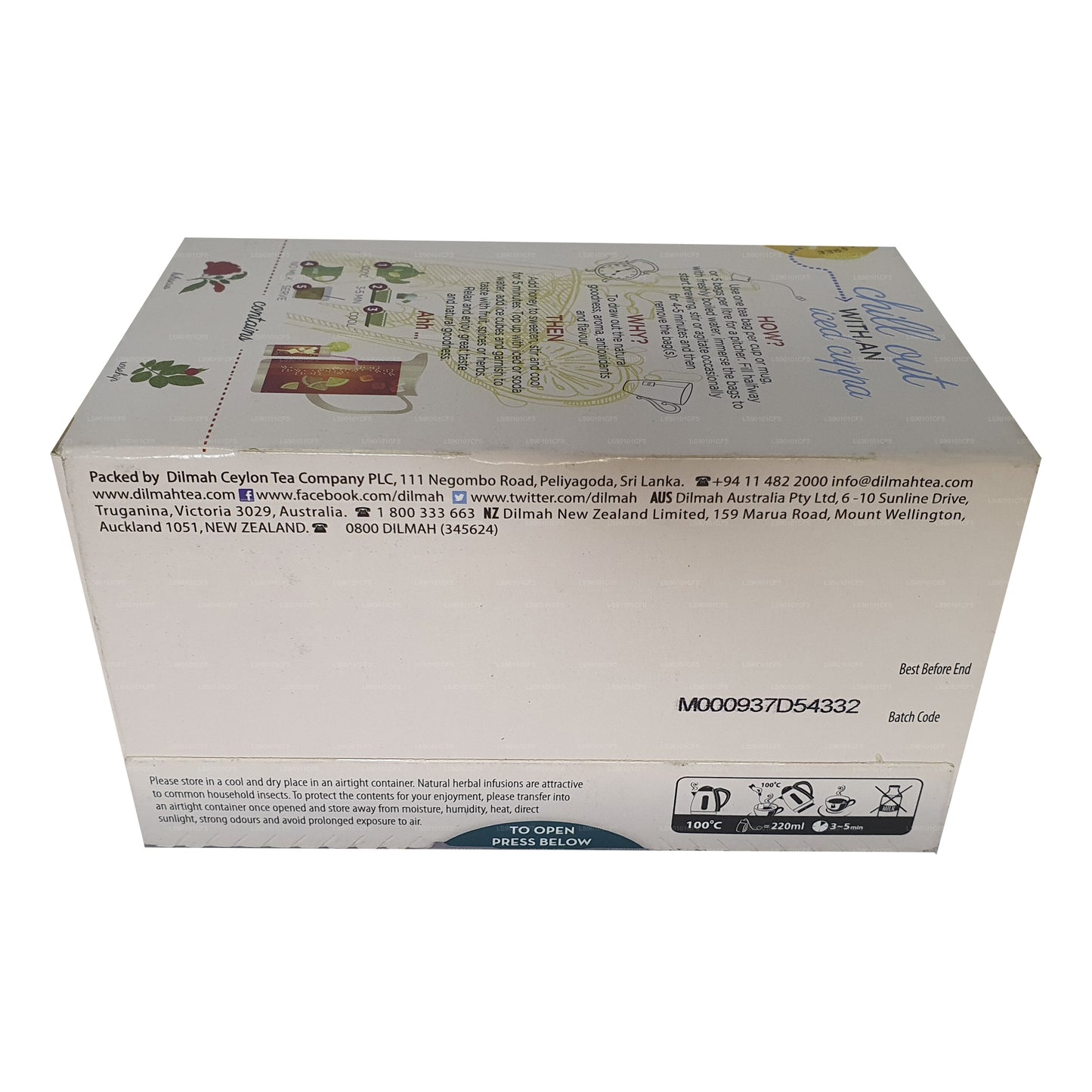 Dilmah Kuşburnu & Hibiscus Aromalı Siyah Çay (30g)