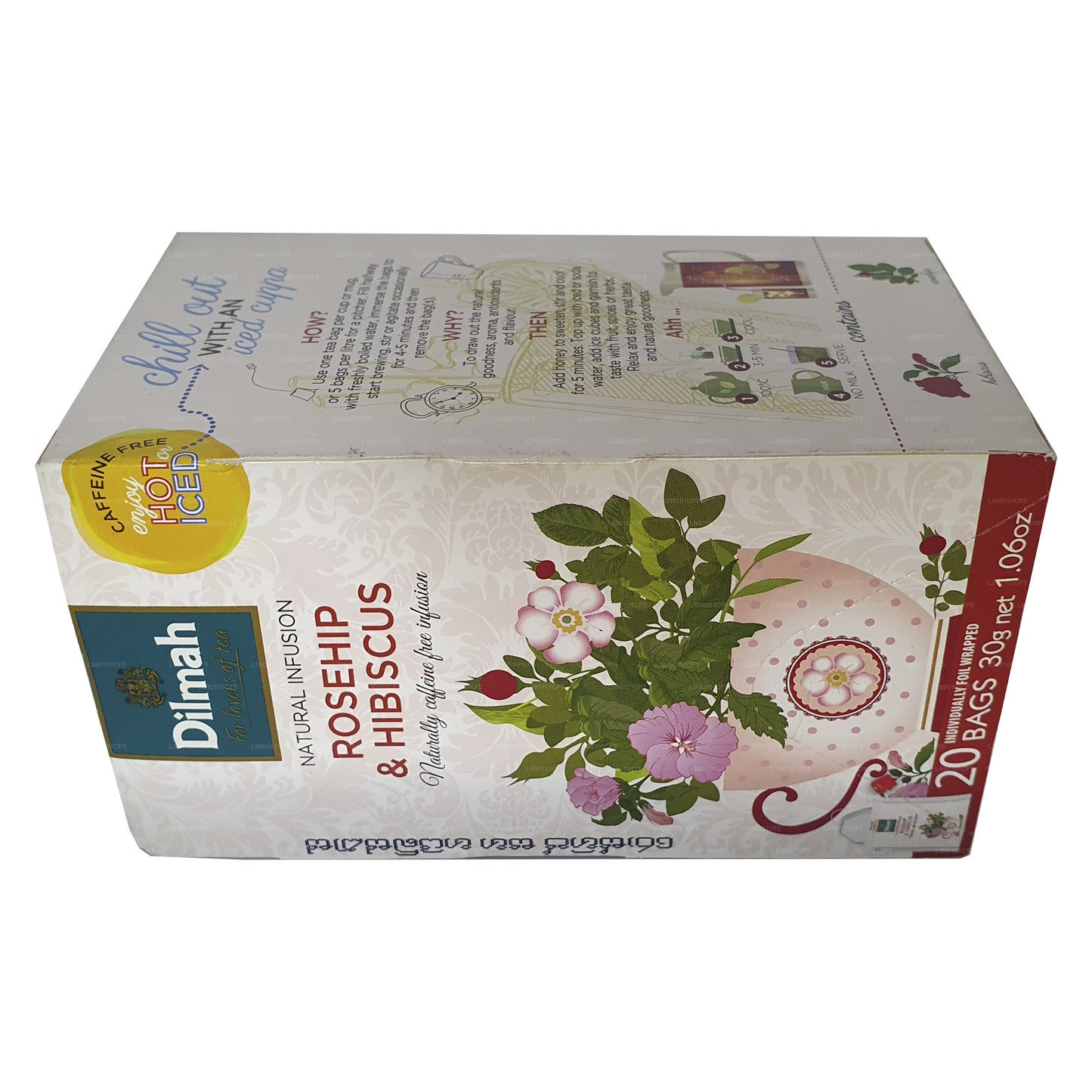 Dilmah Kuşburnu & Hibiscus Aromalı Siyah Çay (30g)