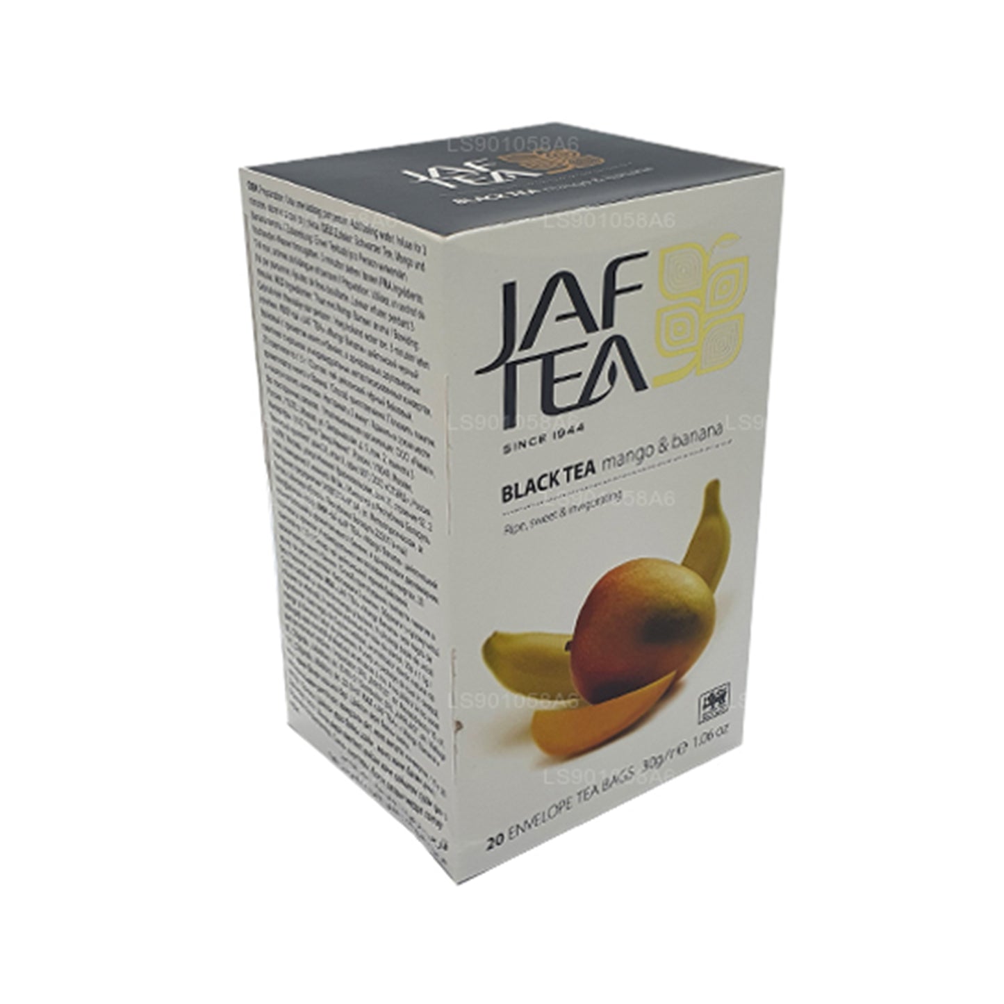 Jaf Çay Saf Meyveler Koleksiyonu Siyah Çay Mango Muz (30g) 20 Çay Poşeti
