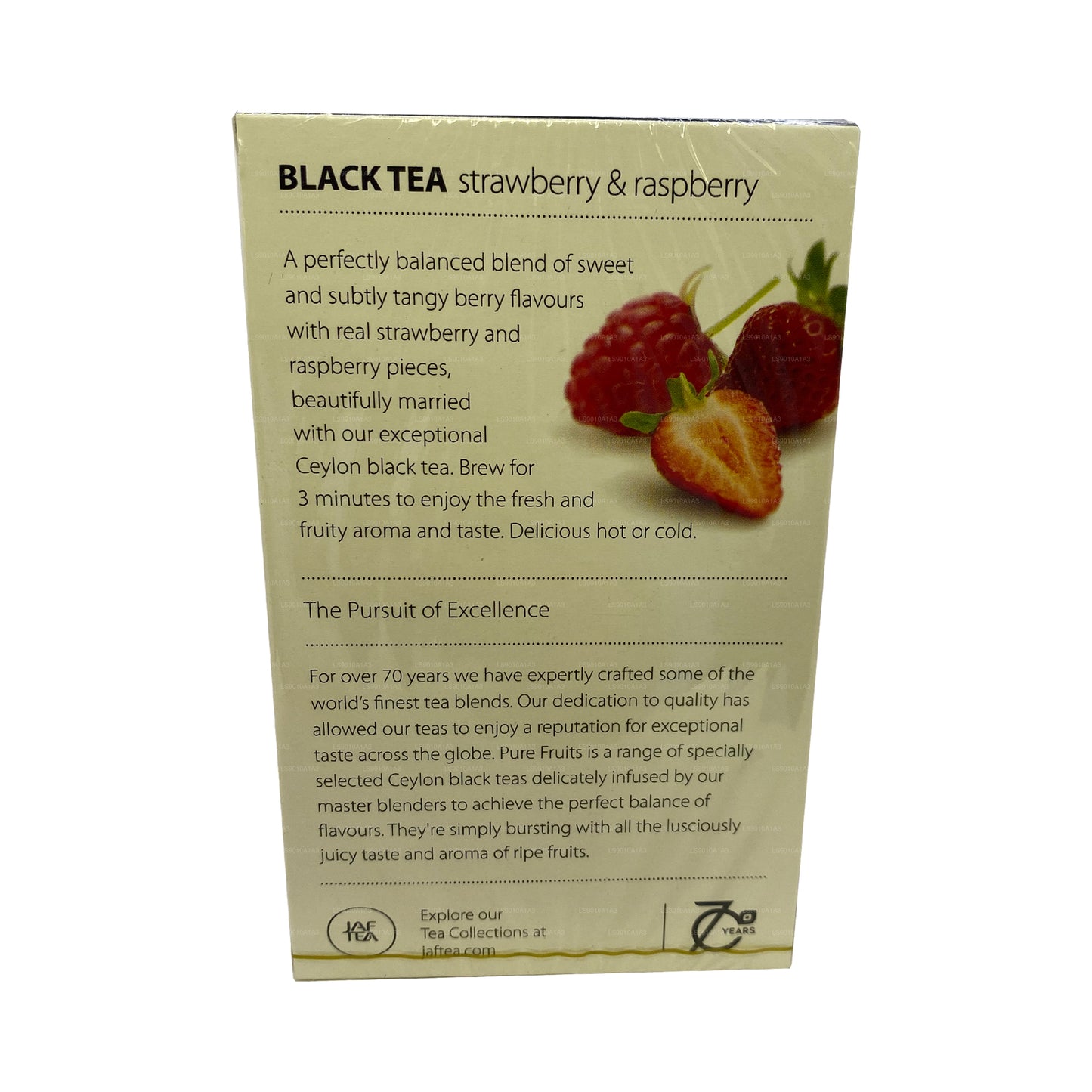 Jaf Tea Pure Fruits Collection Siyah Çay Çilek ve Ahududu (30g) 20 Çay Poşeti