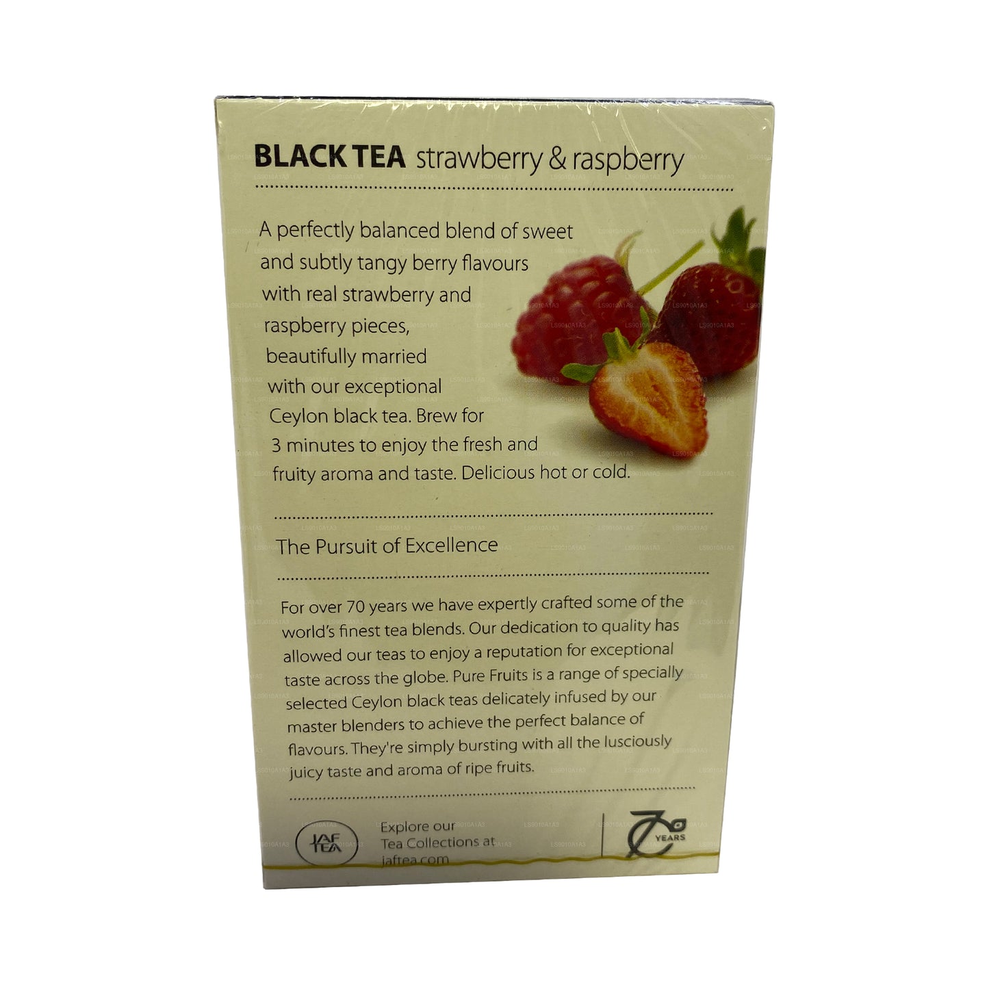Jaf Tea Pure Fruits Collection Siyah Çay Çilek ve Ahududu (30g) 20 Çay Poşeti