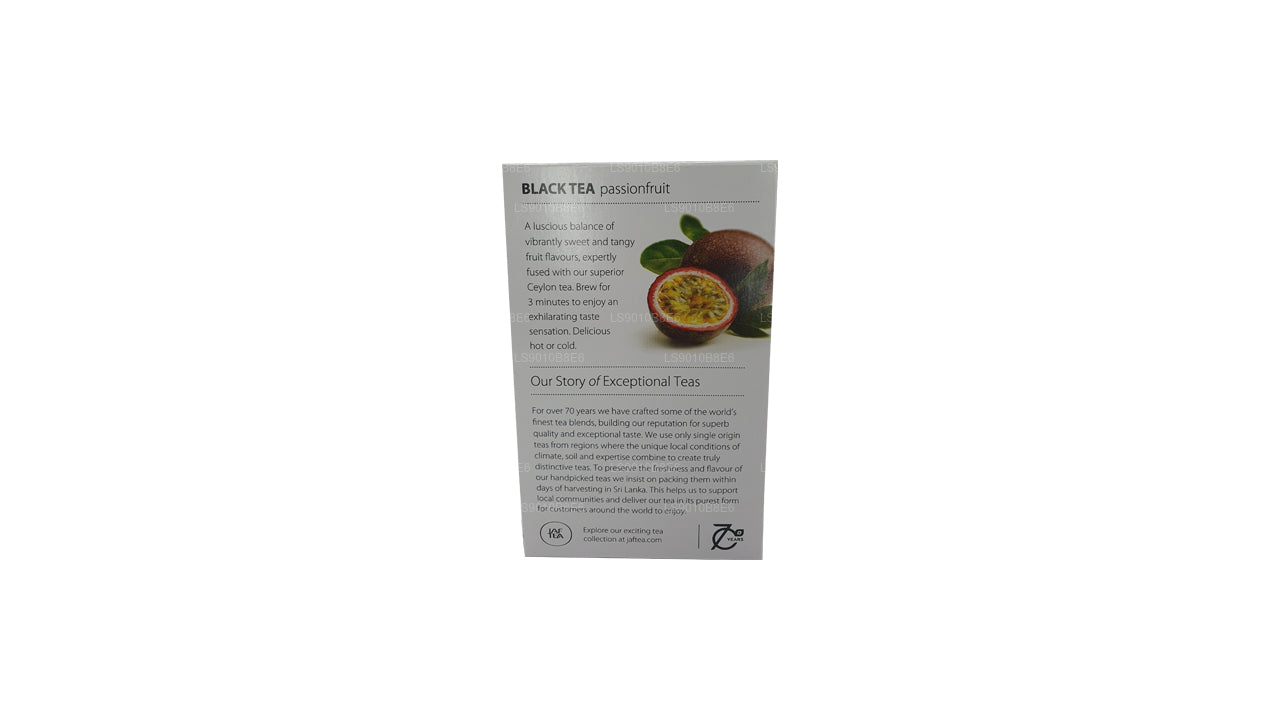 Jaf Tea Pure Fruits Collection Siyah Çay Passionfruit Folyo Zarflı Çay Poşetleri (30g)