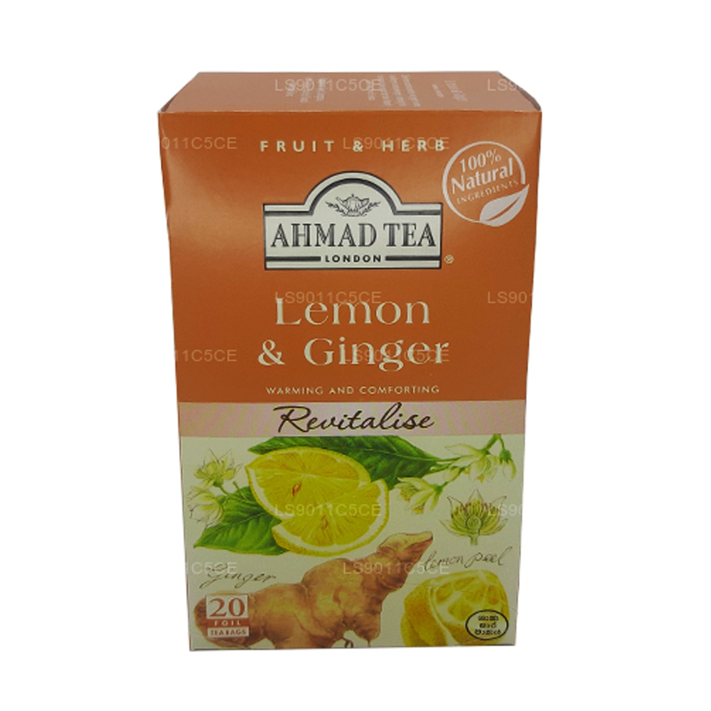 Ahmad Limon ve Zencefil Çayı (40g) 20 Folyo Çay Poşeti