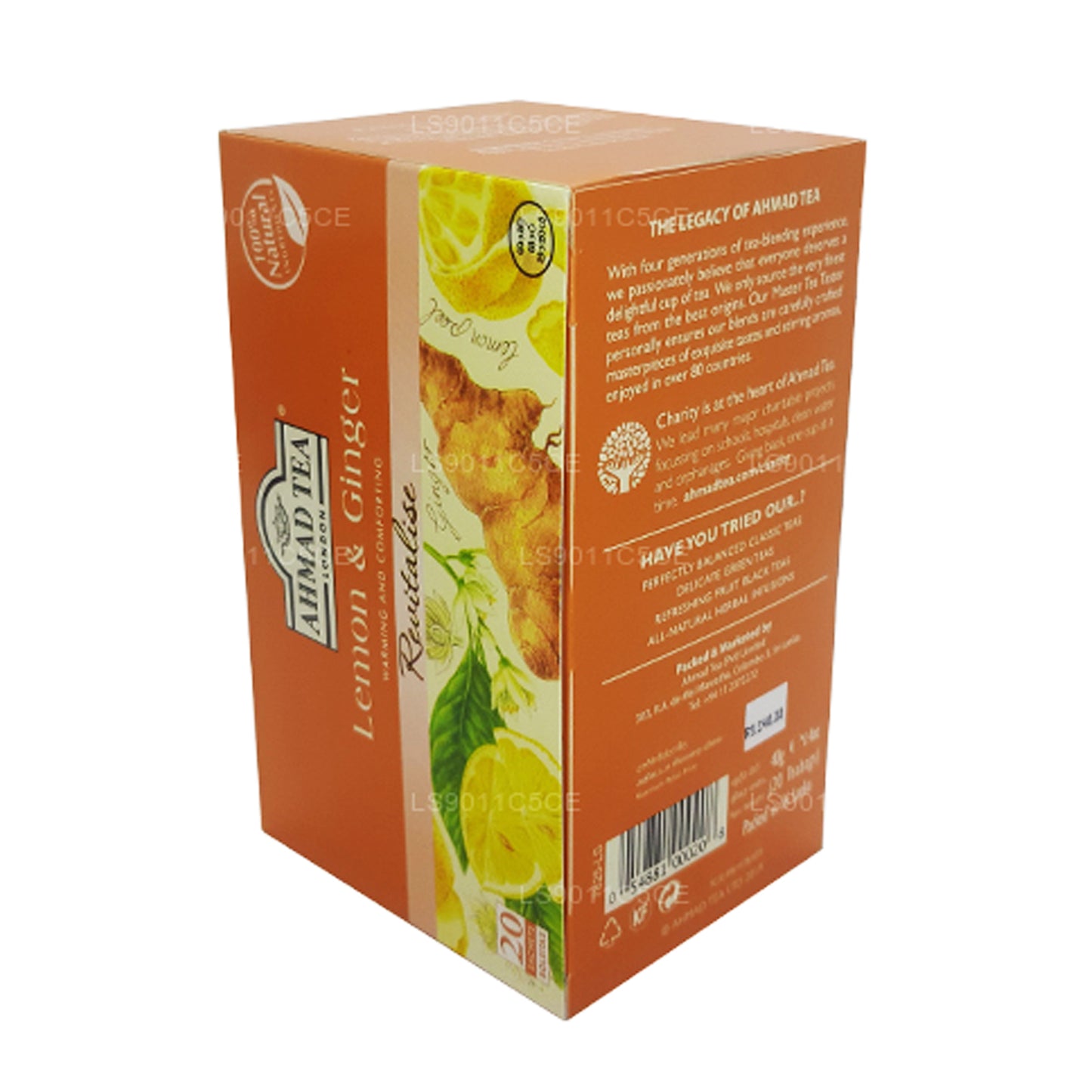 Ahmad Limon ve Zencefil Çayı (40g) 20 Folyo Çay Poşeti