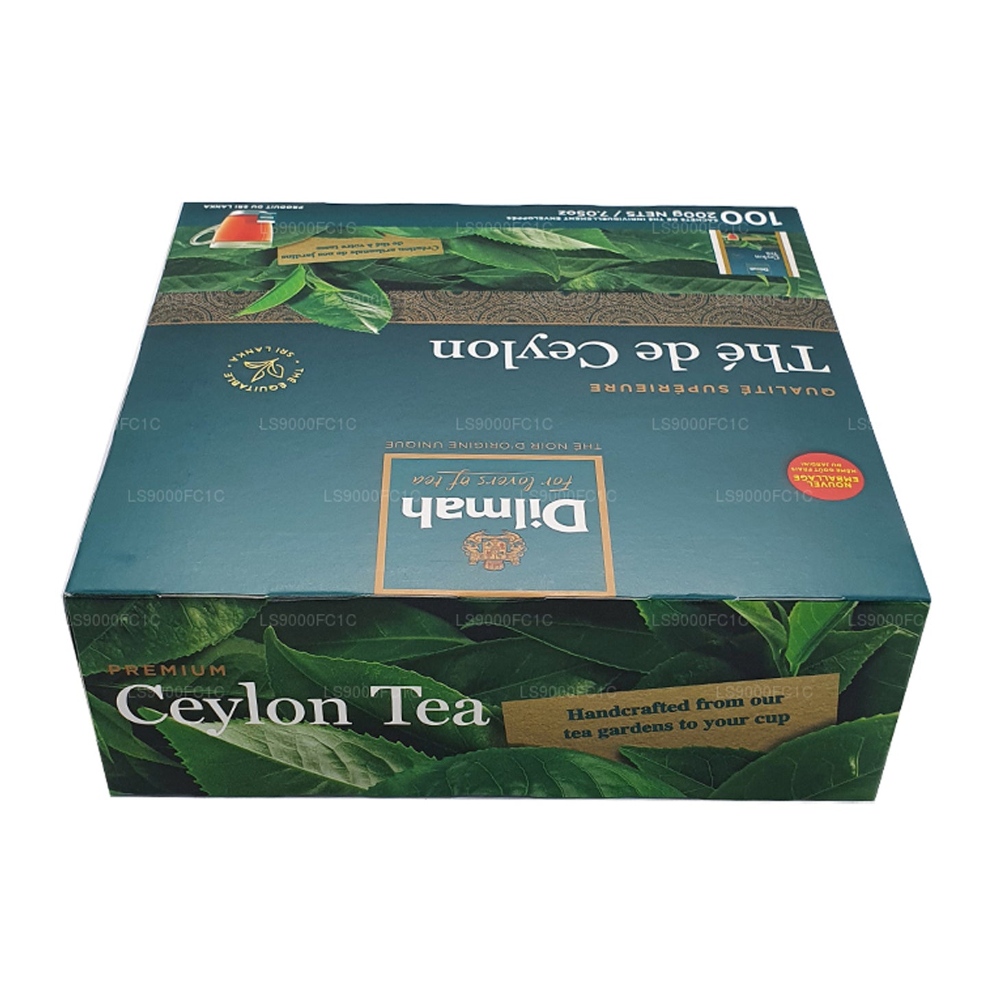 Dilmah Premium Seylan Çayı, Bireysel Sarılmış 100 Çay Poşeti (200g)