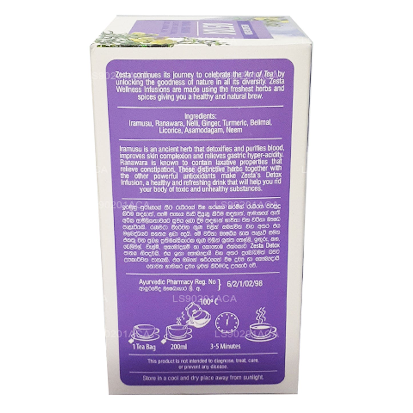 Zesta Detox Iramusu, Ranawara (40g) 20 Çay Poşeti