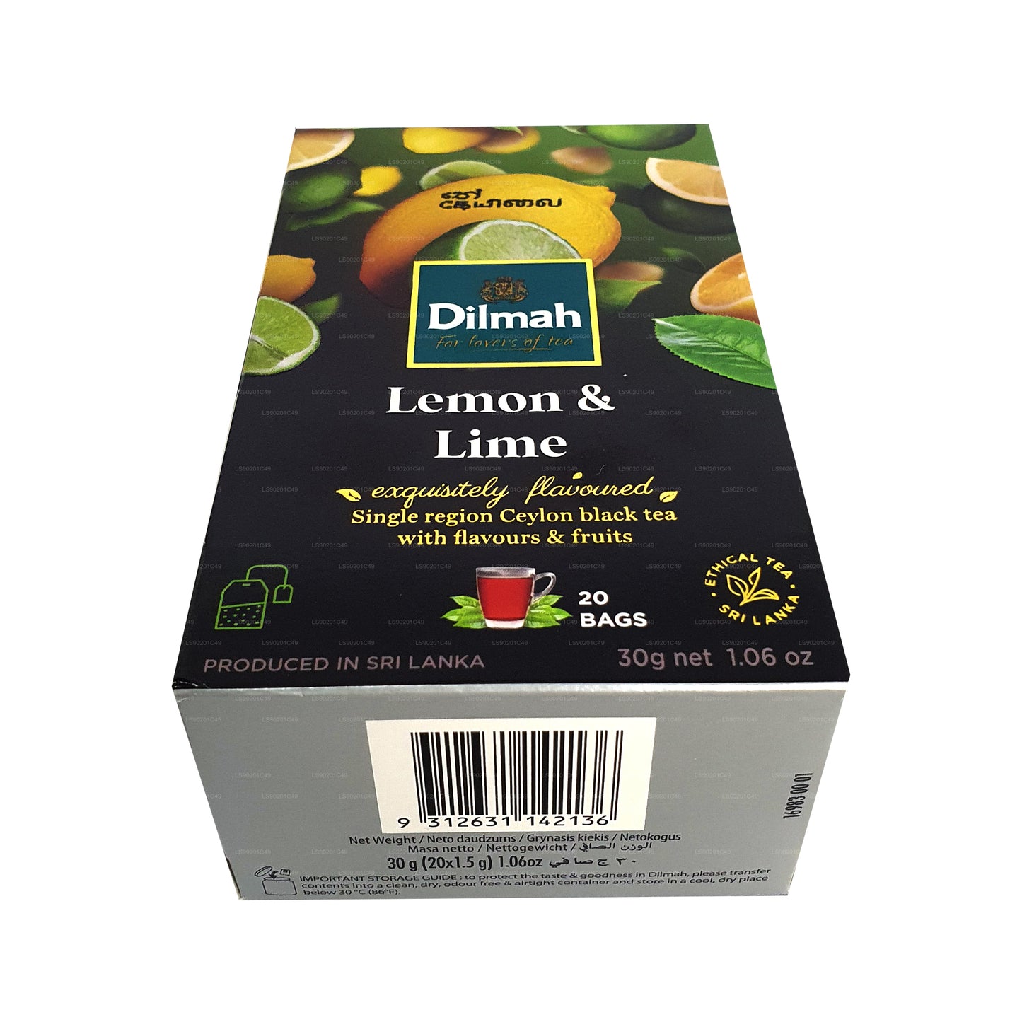 Dilmah Limon Aromalı Çay (30g) 20 Çay Poşeti