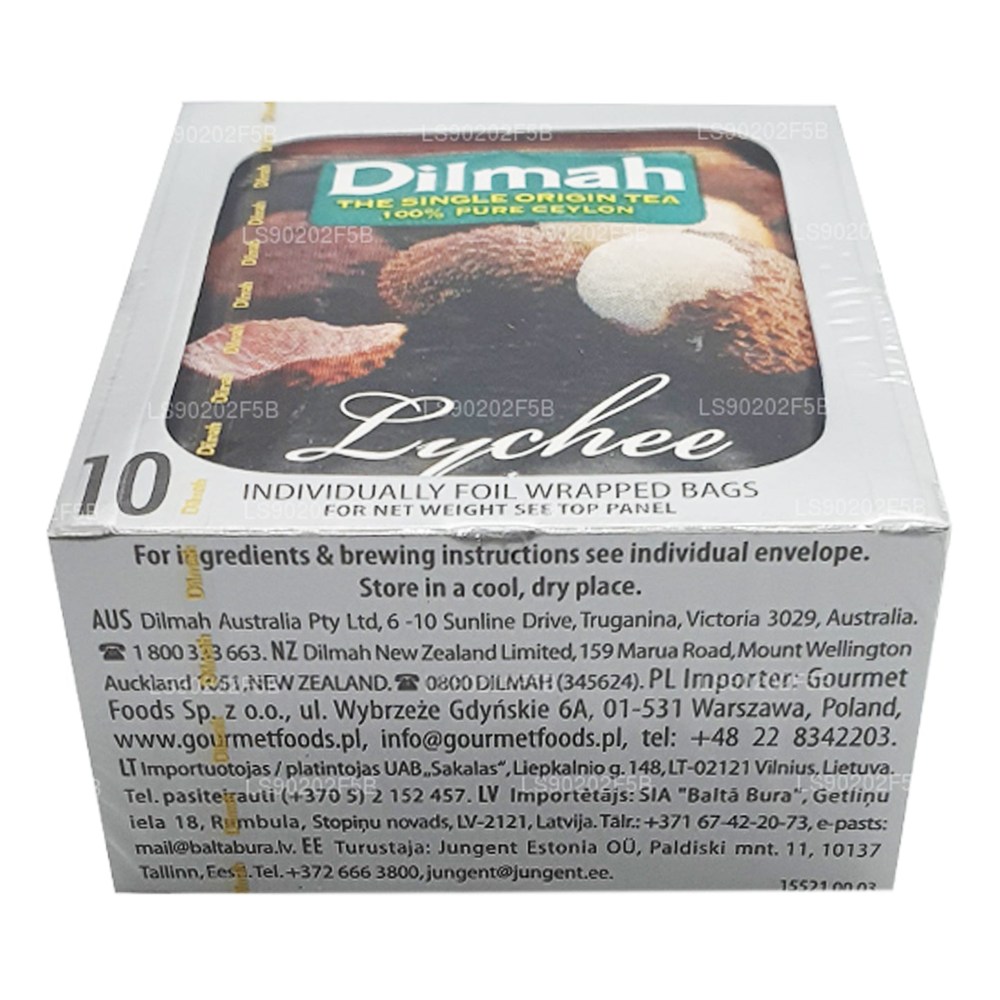 Dilmah Lychee Aromalı Seylan Siyah Çay (20g) 10 Çay Poşeti