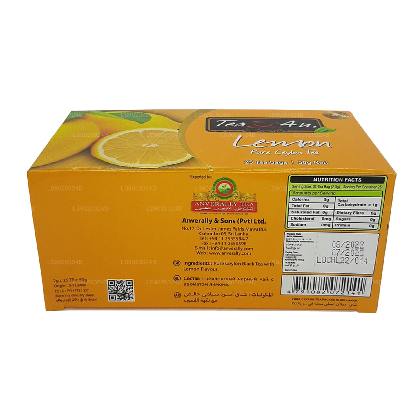 Tea4U Limon Çayı (50g) 25 Çay Poşeti