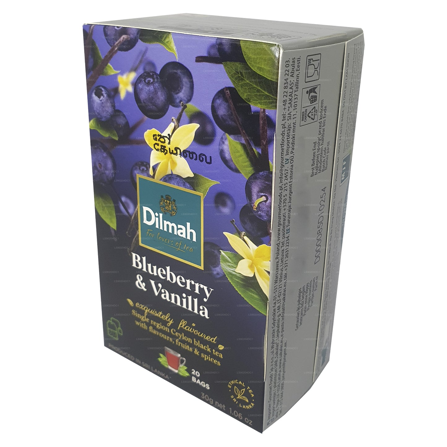 Dilmah Yaban Mersini ve Vanilya Aromalı Çay (40g) 20 Poşet Çay