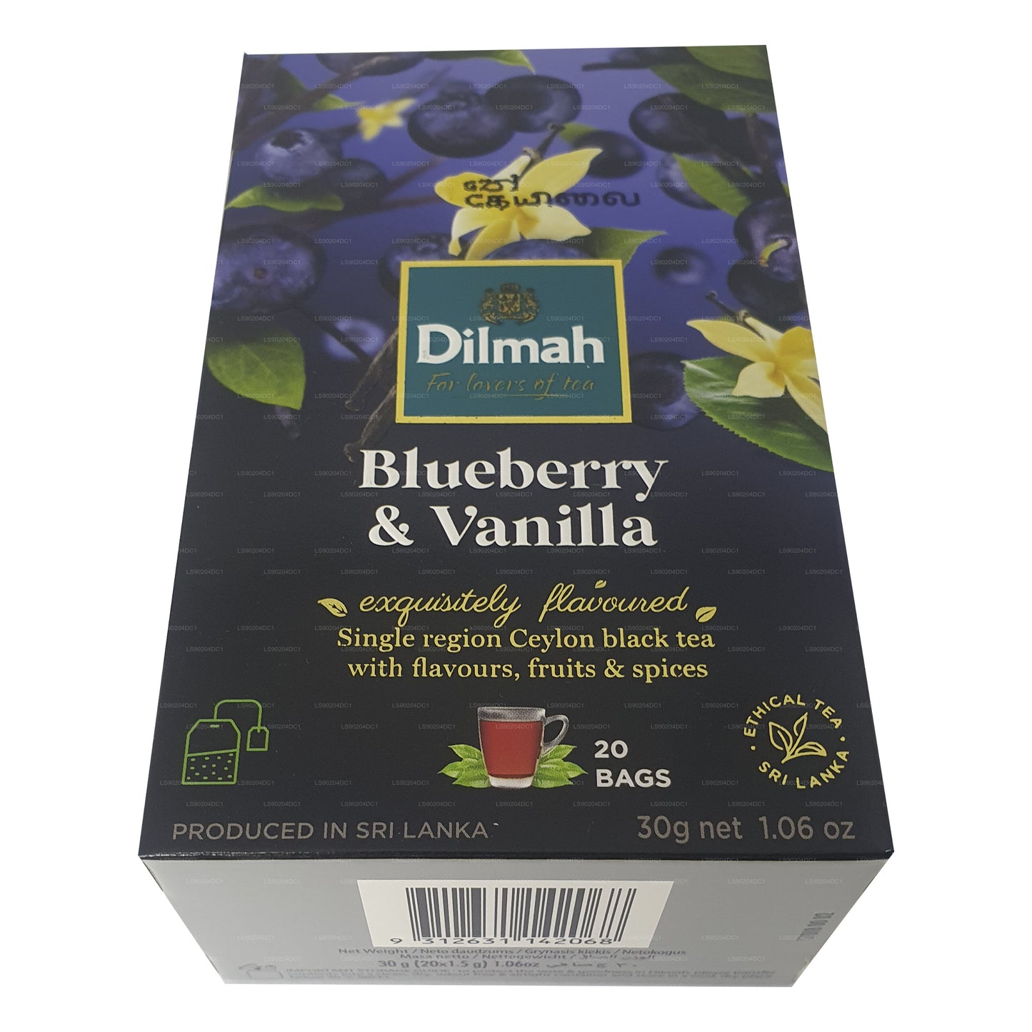 Dilmah Yaban Mersini ve Vanilya Aromalı Çay (40g) 20 Poşet Çay