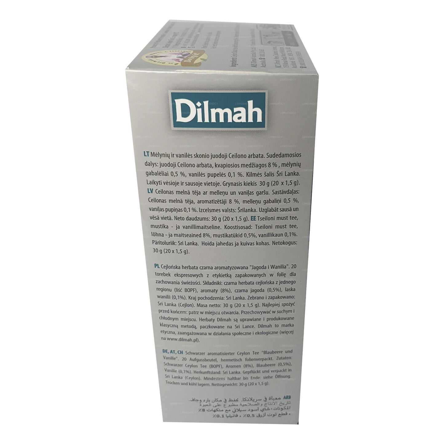 Dilmah Yaban Mersini ve Vanilya Aromalı Çay (40g) 20 Poşet Çay