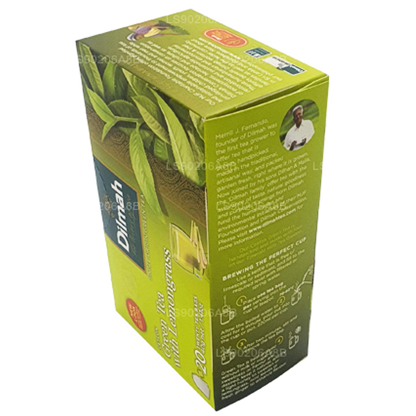 Dilmah Saf Seylan Yeşil Çay Limon Çayı (40g) 20 Çay Poşeti