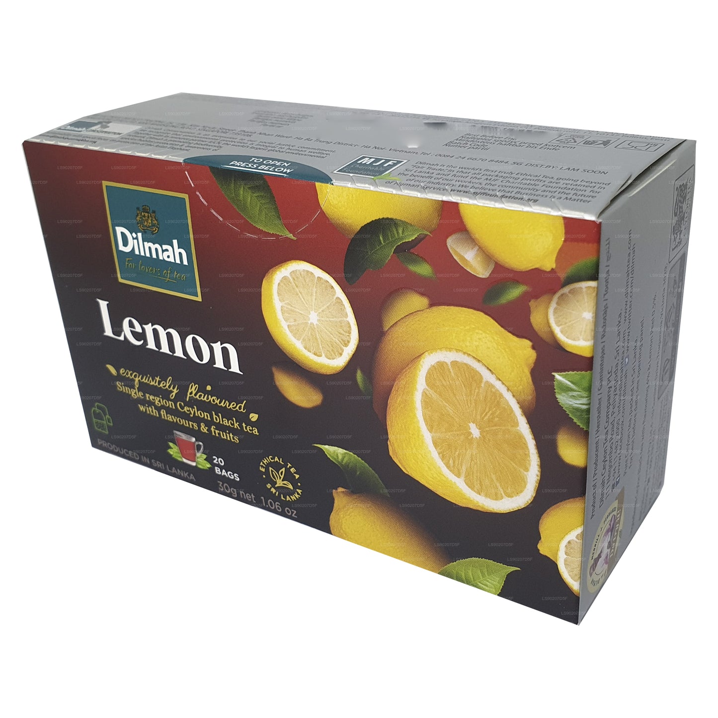 Dilmah Limon Aromalı Çay (30g) 20 Çay Poşeti