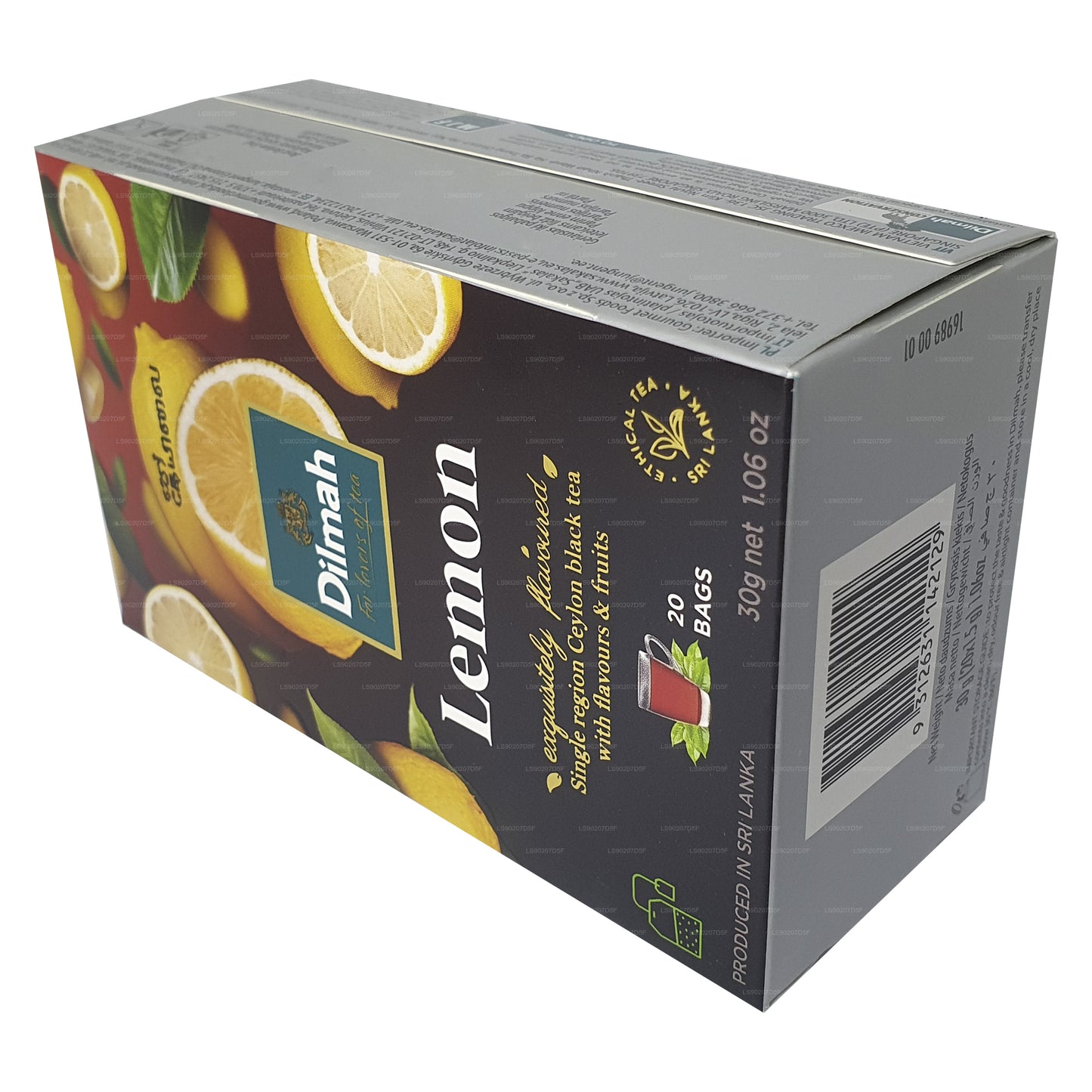 Dilmah Limon Aromalı Çay (30g) 20 Çay Poşeti