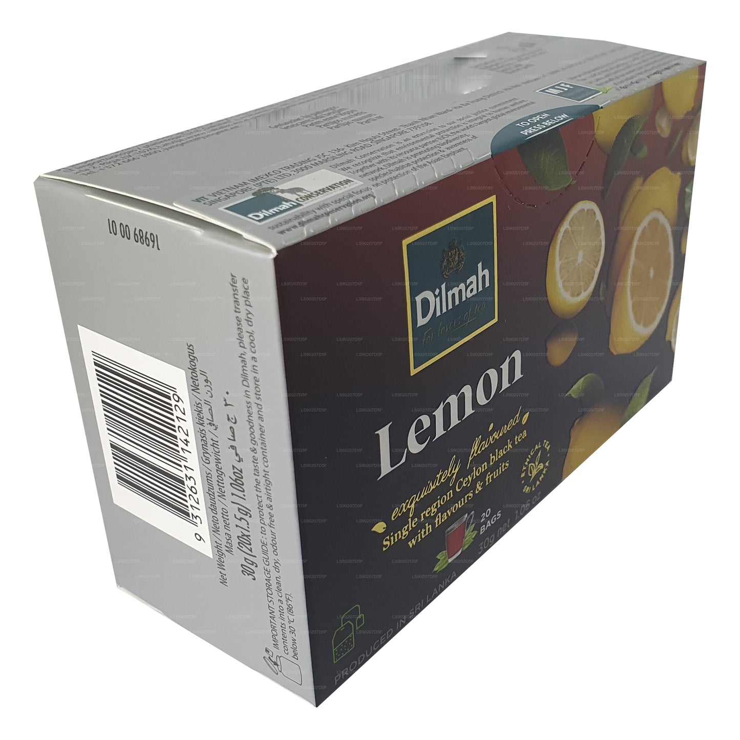 Dilmah Limon Aromalı Çay (30g) 20 Çay Poşeti