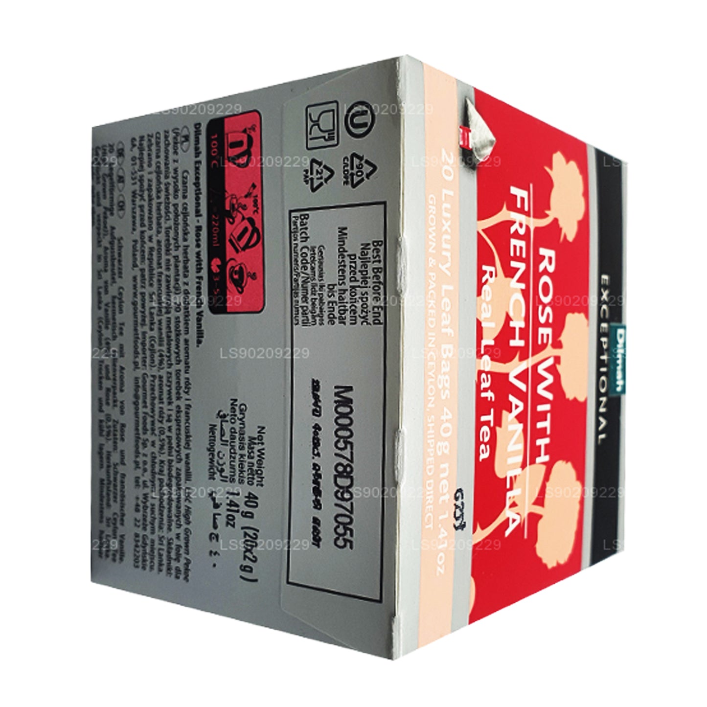 Dilmah Olağanüstü Fransız Vanilyalı Gül (40g) 20 Çay Poşeti