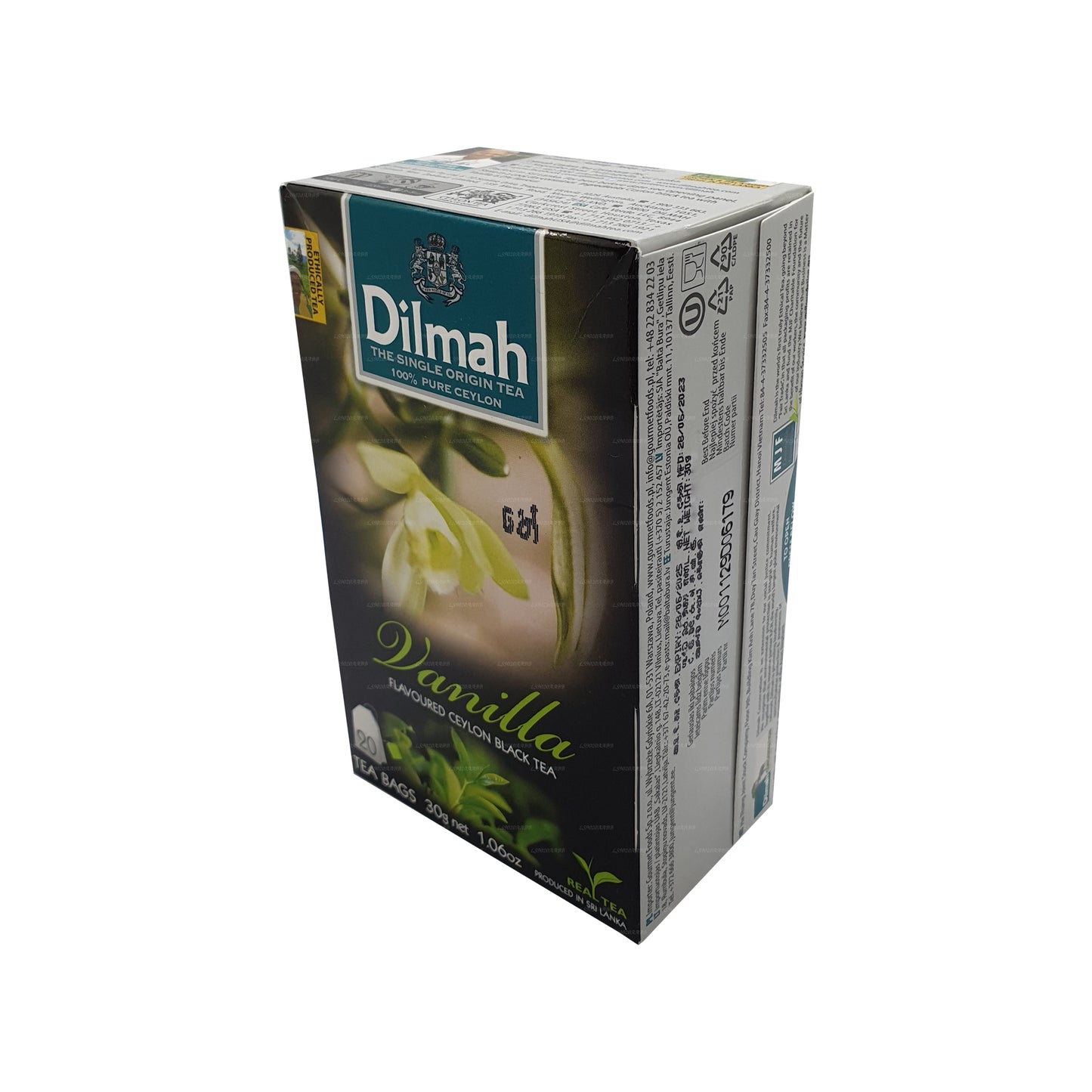 Dilmah Vanilya Aromalı Çay (40g) 20 Çay Poşeti