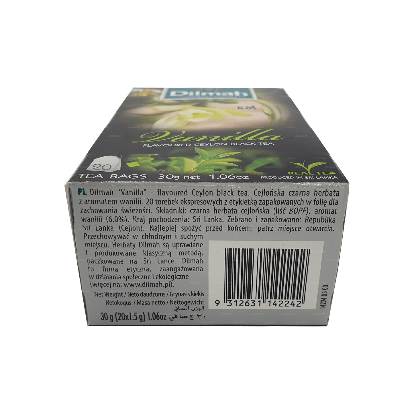 Dilmah Vanilya Aromalı Çay (40g) 20 Çay Poşeti