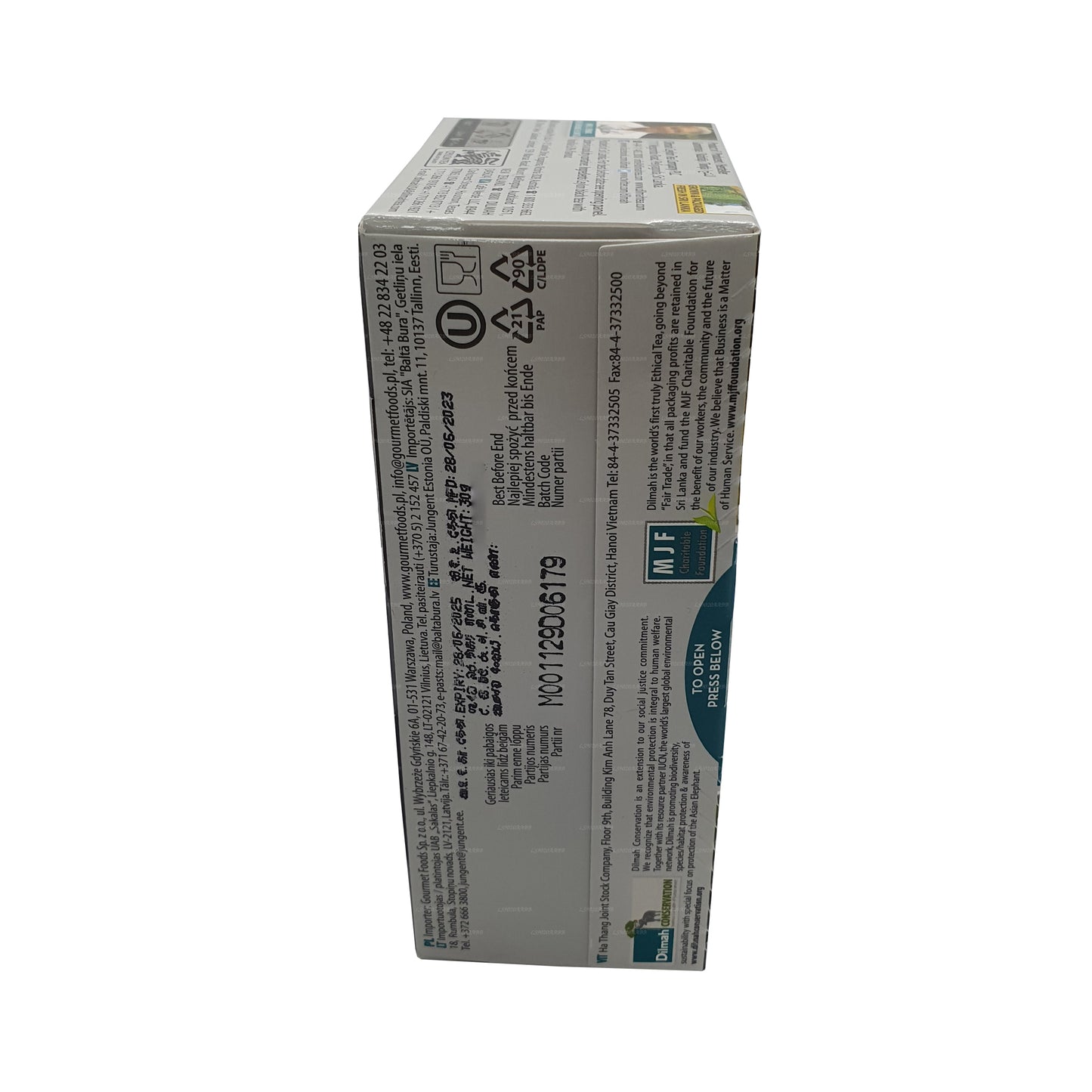 Dilmah Vanilya Aromalı Çay (40g) 20 Çay Poşeti