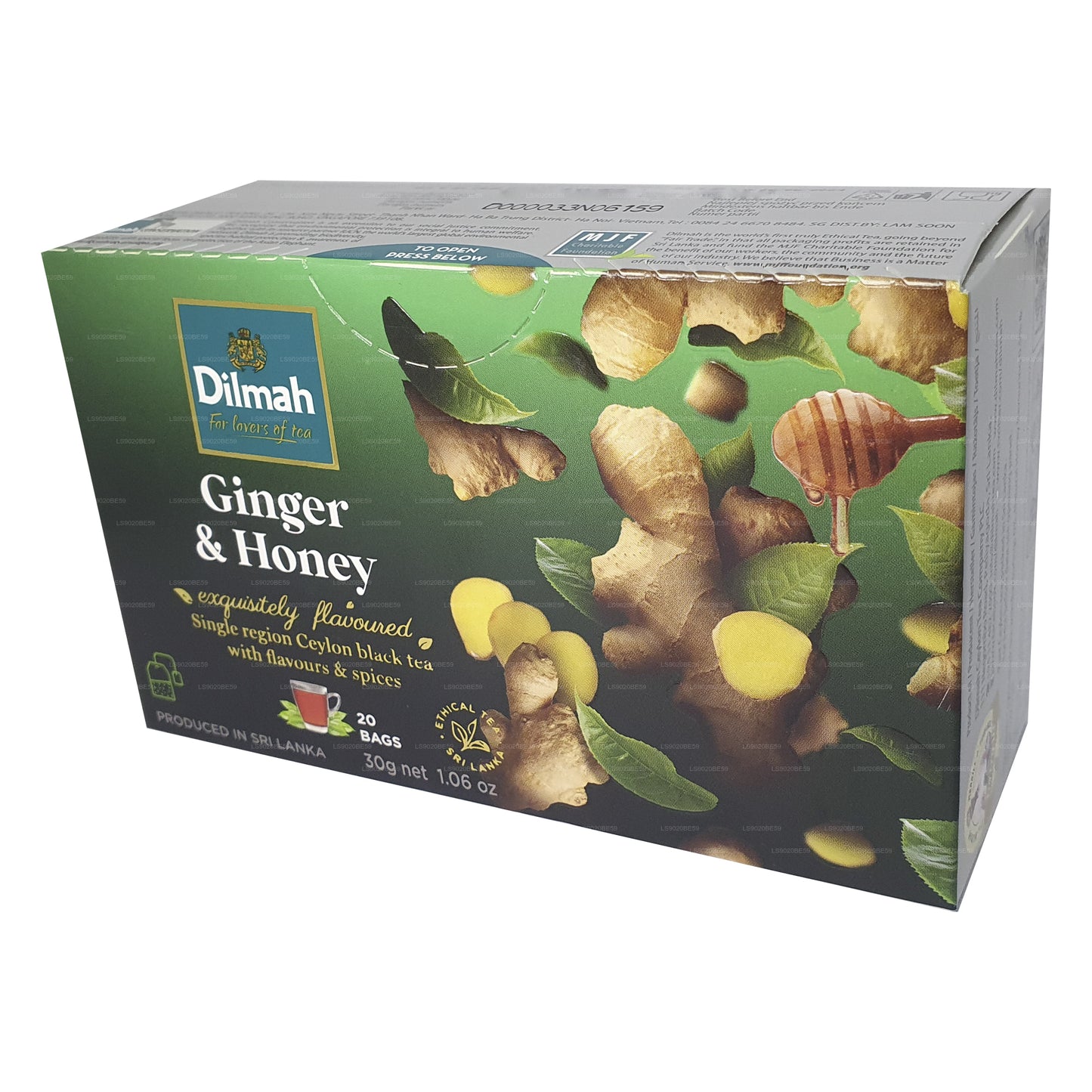 Dilmah Zencefil ve Bal Aromalı Çay (30g) 20 Çay Poşeti