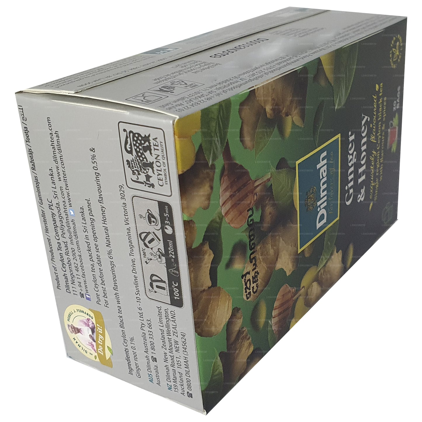 Dilmah Zencefil ve Bal Aromalı Çay (30g) 20 Çay Poşeti