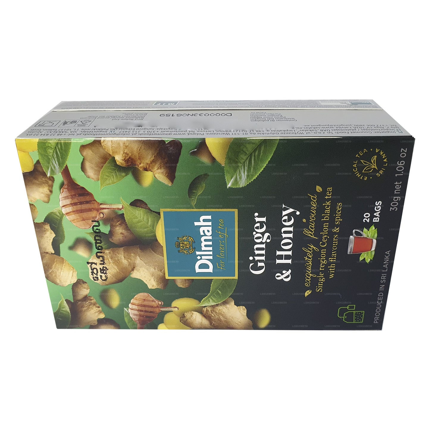 Dilmah Zencefil ve Bal Aromalı Çay (30g) 20 Çay Poşeti
