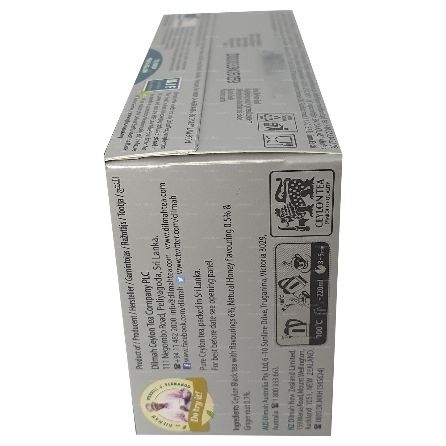 Dilmah Zencefil ve Bal Aromalı Çay (30g) 20 Çay Poşeti