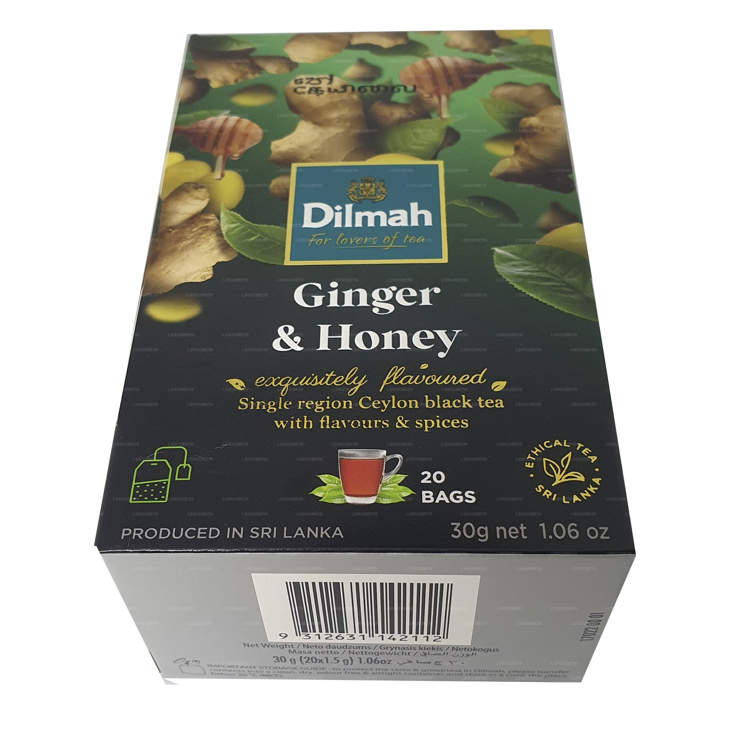 Dilmah Zencefil ve Bal Aromalı Çay (30g) 20 Çay Poşeti