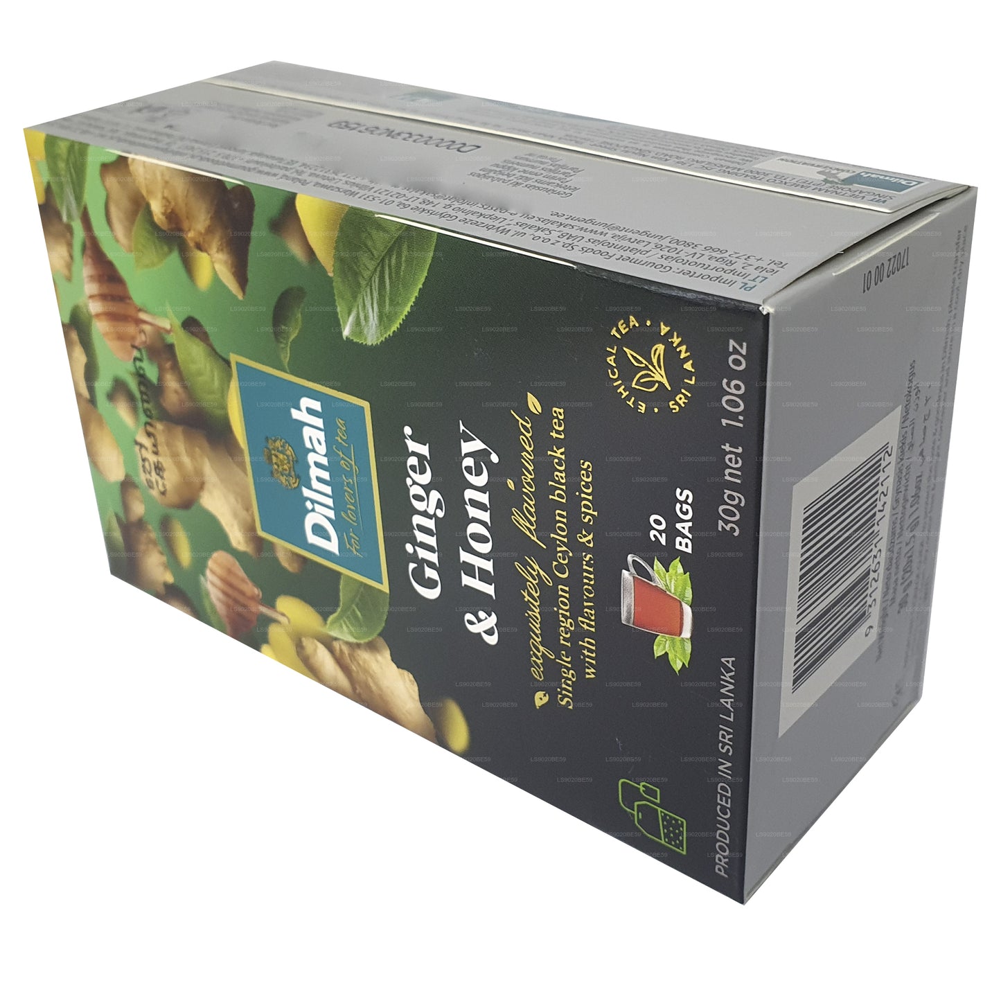 Dilmah Zencefil ve Bal Aromalı Çay (30g) 20 Çay Poşeti