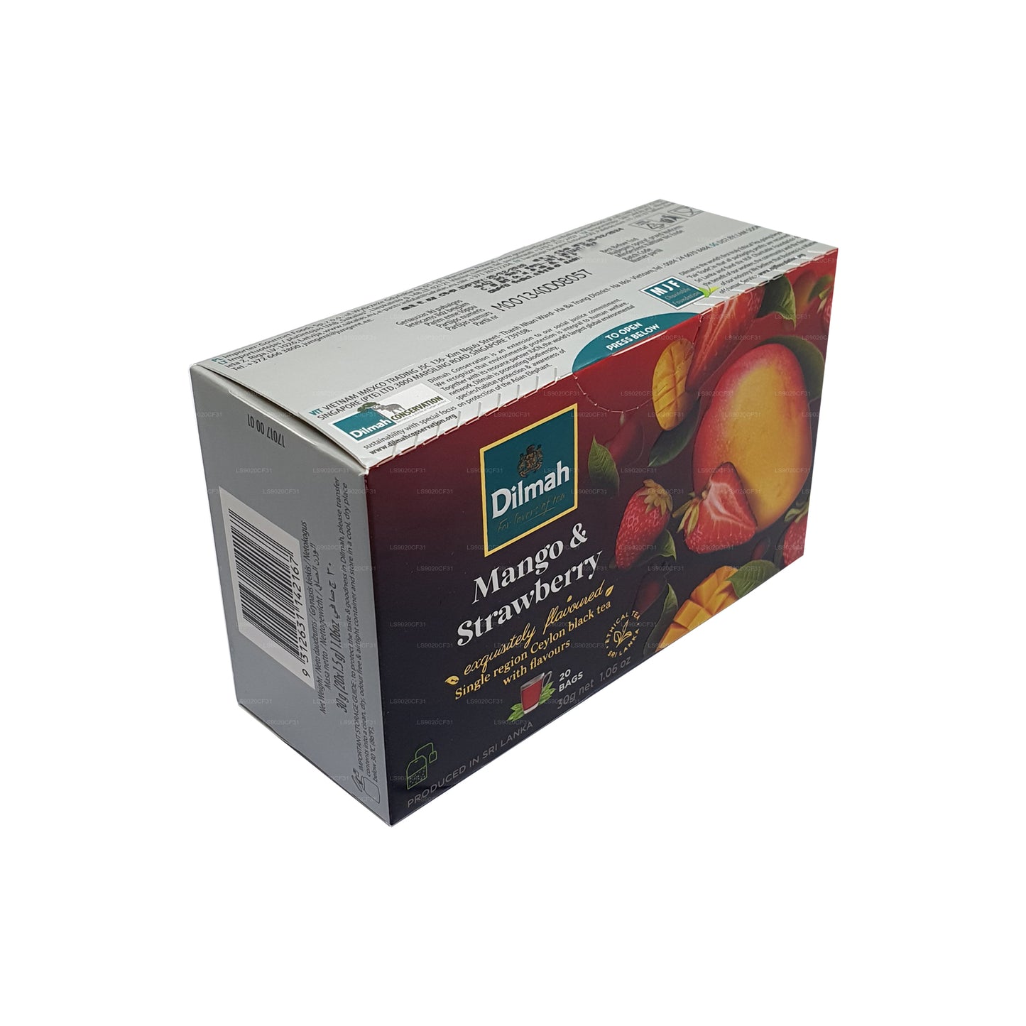 Dilmah Mango ve Çilek Aromalı Çay (30g) 20 Poşet Çay
