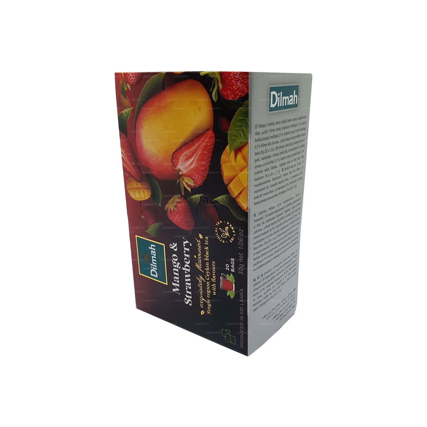 Dilmah Mango ve Çilek Aromalı Çay (30g) 20 Poşet Çay