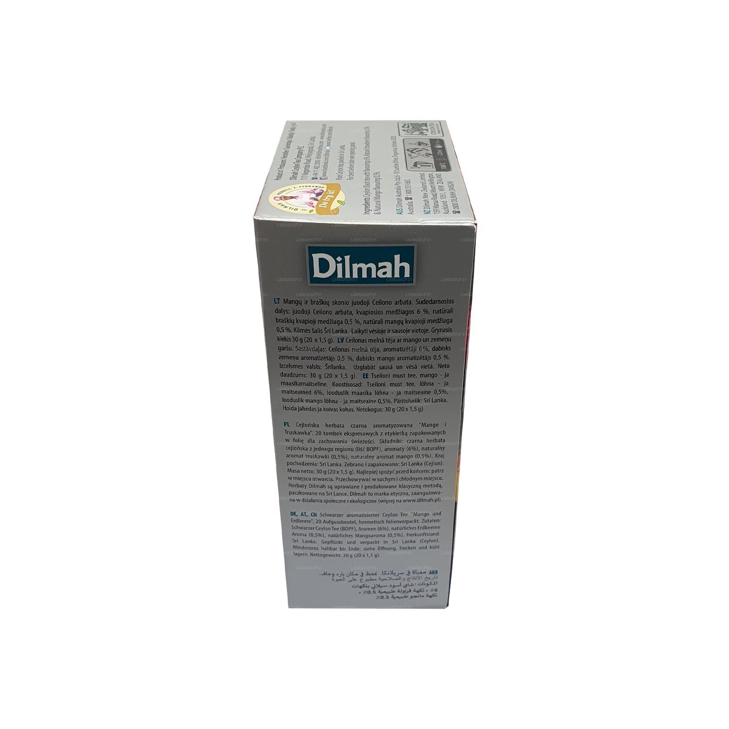 Dilmah Mango ve Çilek Aromalı Çay (30g) 20 Poşet Çay
