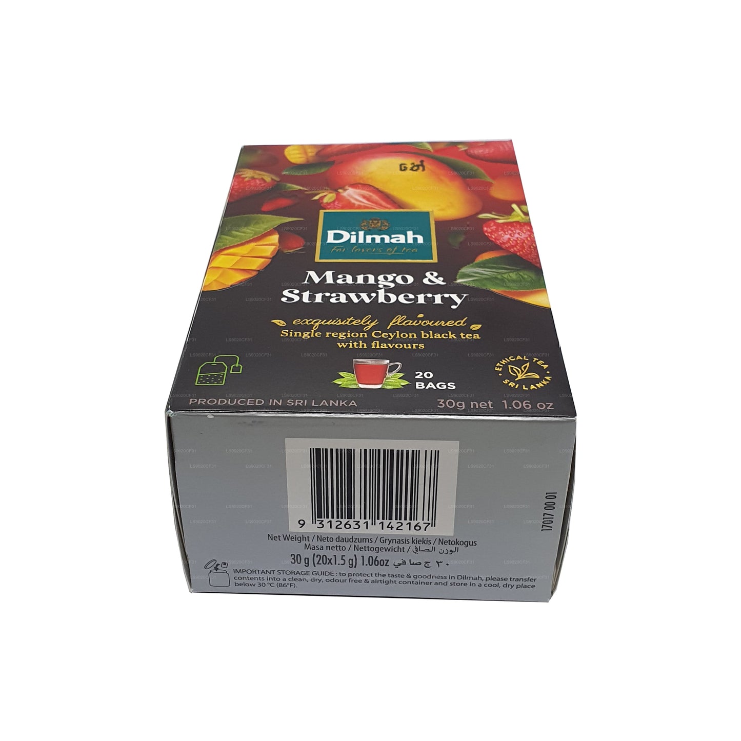 Dilmah Mango ve Çilek Aromalı Çay (30g) 20 Poşet Çay