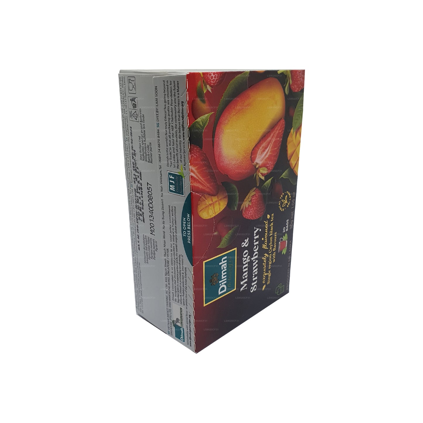 Dilmah Mango ve Çilek Aromalı Çay (30g) 20 Poşet Çay