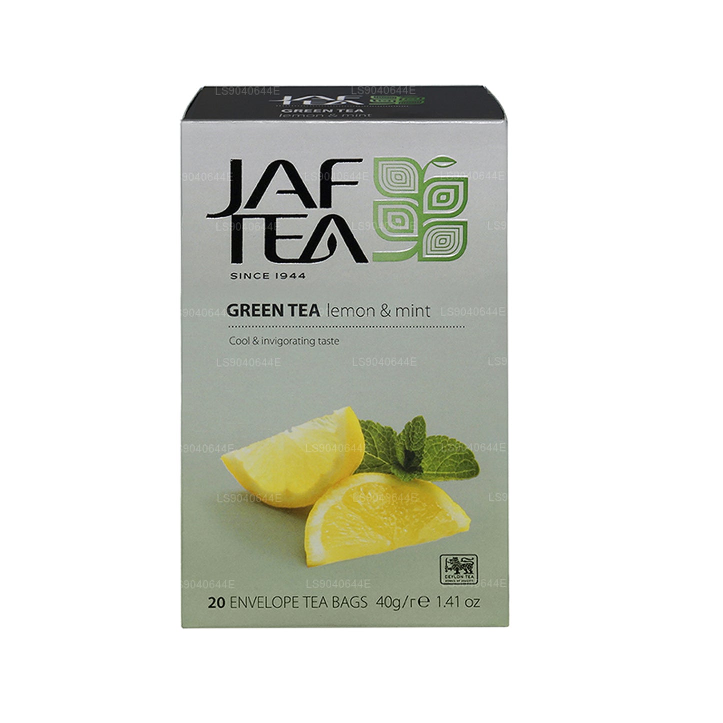 Jaf Çay Saf Yeşil Koleksiyon Yeşil Limon ve Nane Folyo Zarflı Çay Poşetleri (40g)