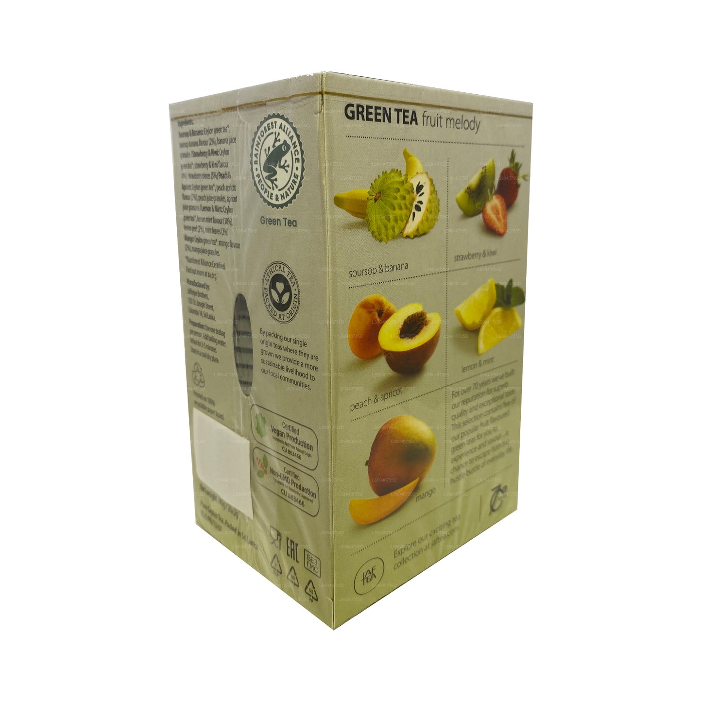 Jaf Tea Pure Green Collection Yeşil Çay Meyve Melodisi (40g) 20 Çay Poşeti