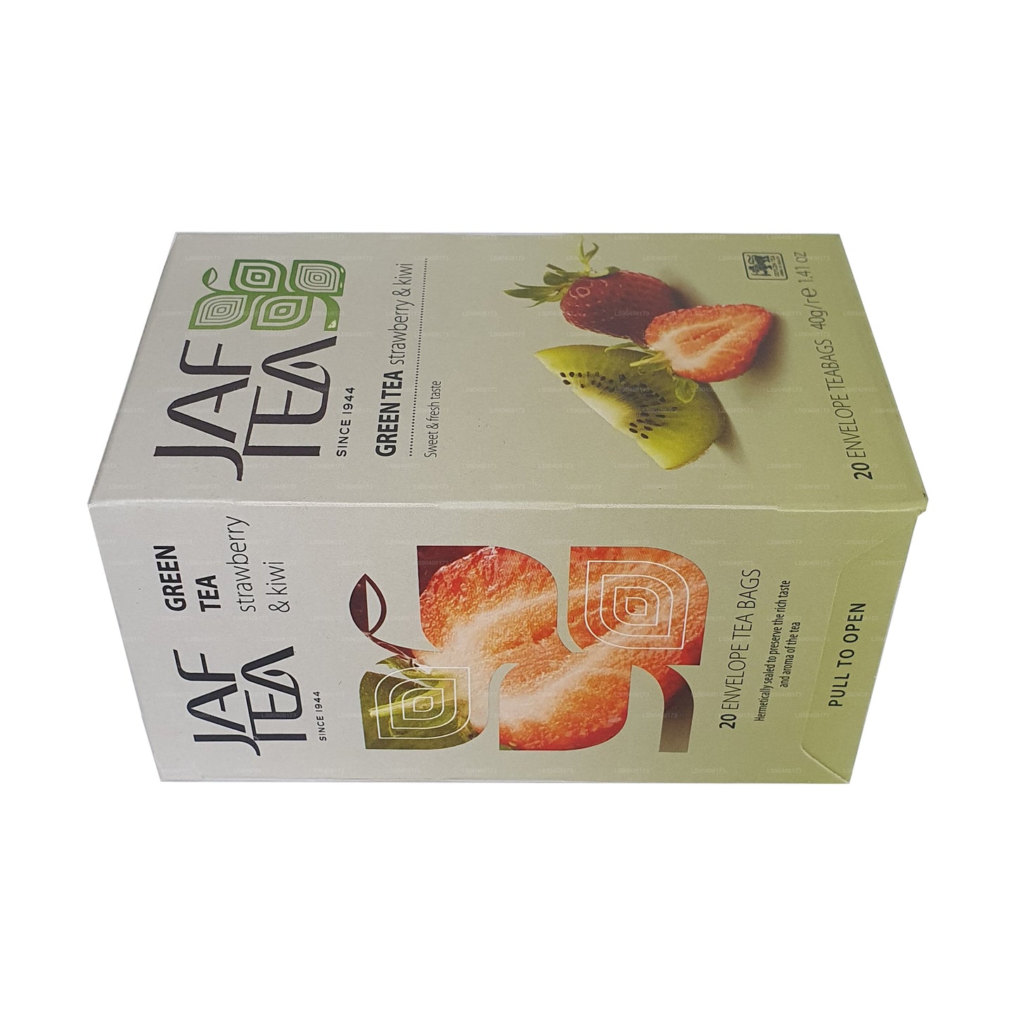 Jaf Tea Pure Green Collection Yeşil Çay Çilek ve Kivi (40g) 20 Çay Poşeti