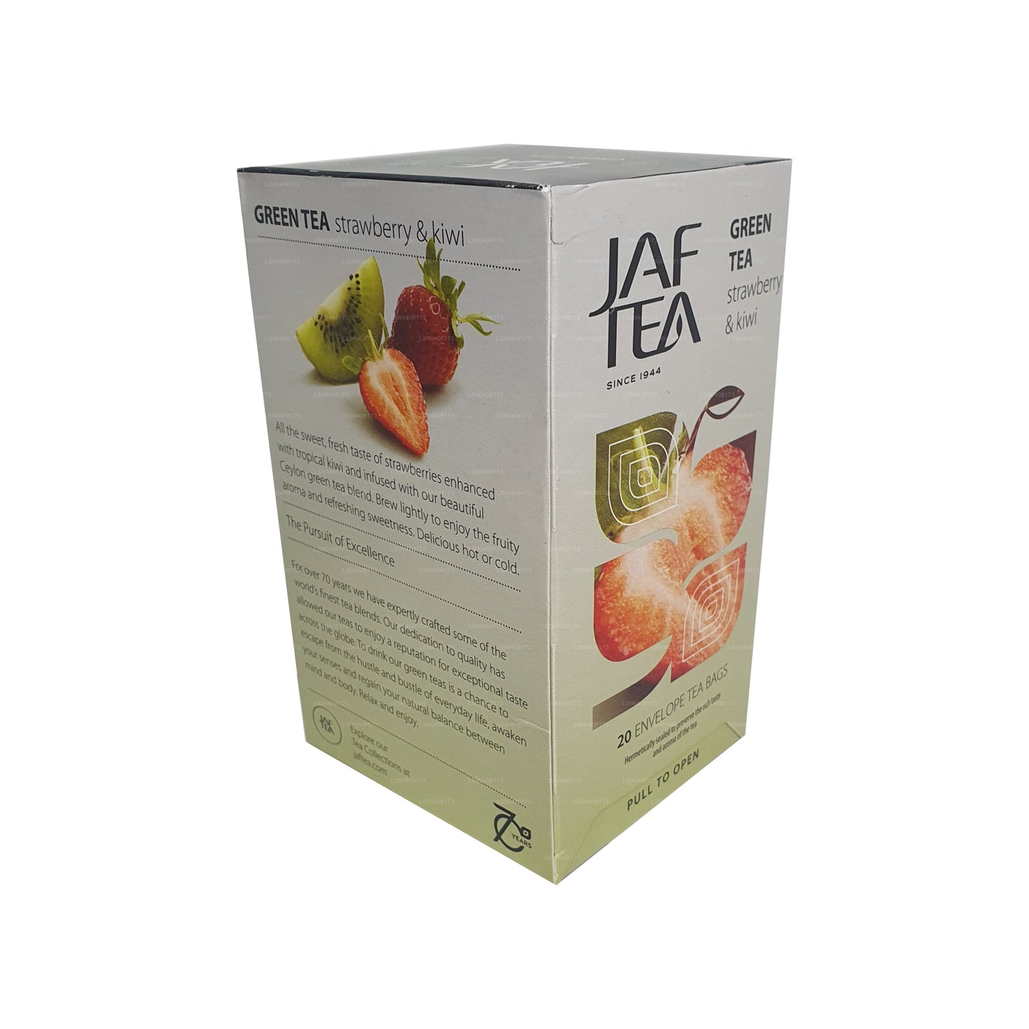 Jaf Tea Pure Green Collection Yeşil Çay Çilek ve Kivi (40g) 20 Çay Poşeti