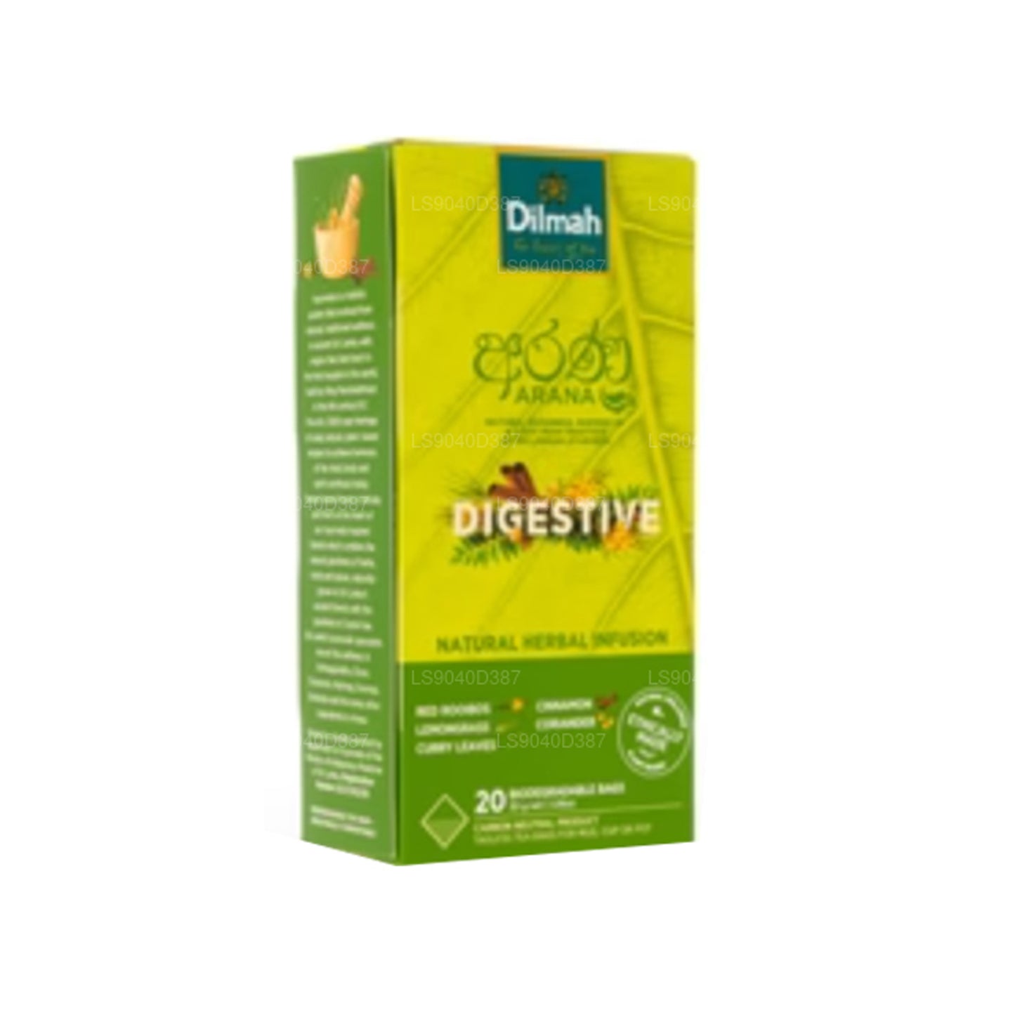 Dilmah Arana Sindirim Kırmızı Rooibos Doğal Bitkisel İnfüzyon (20 Etiketsiz Çay Poşeti)