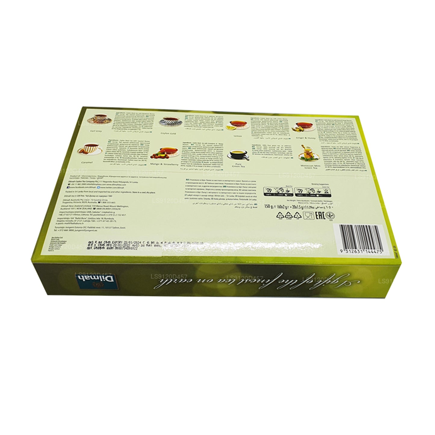 Dilmah Dünyadaki en iyi çay hediyesi (150g) 80 Çay Poşeti