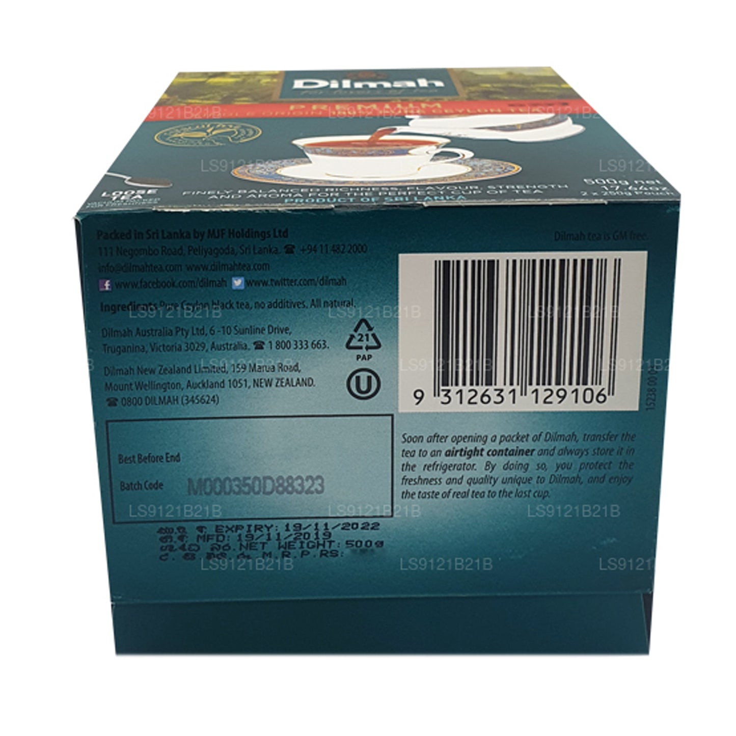 Dilmah Premium Seylan Gevşek Yaprak Çay (125g)