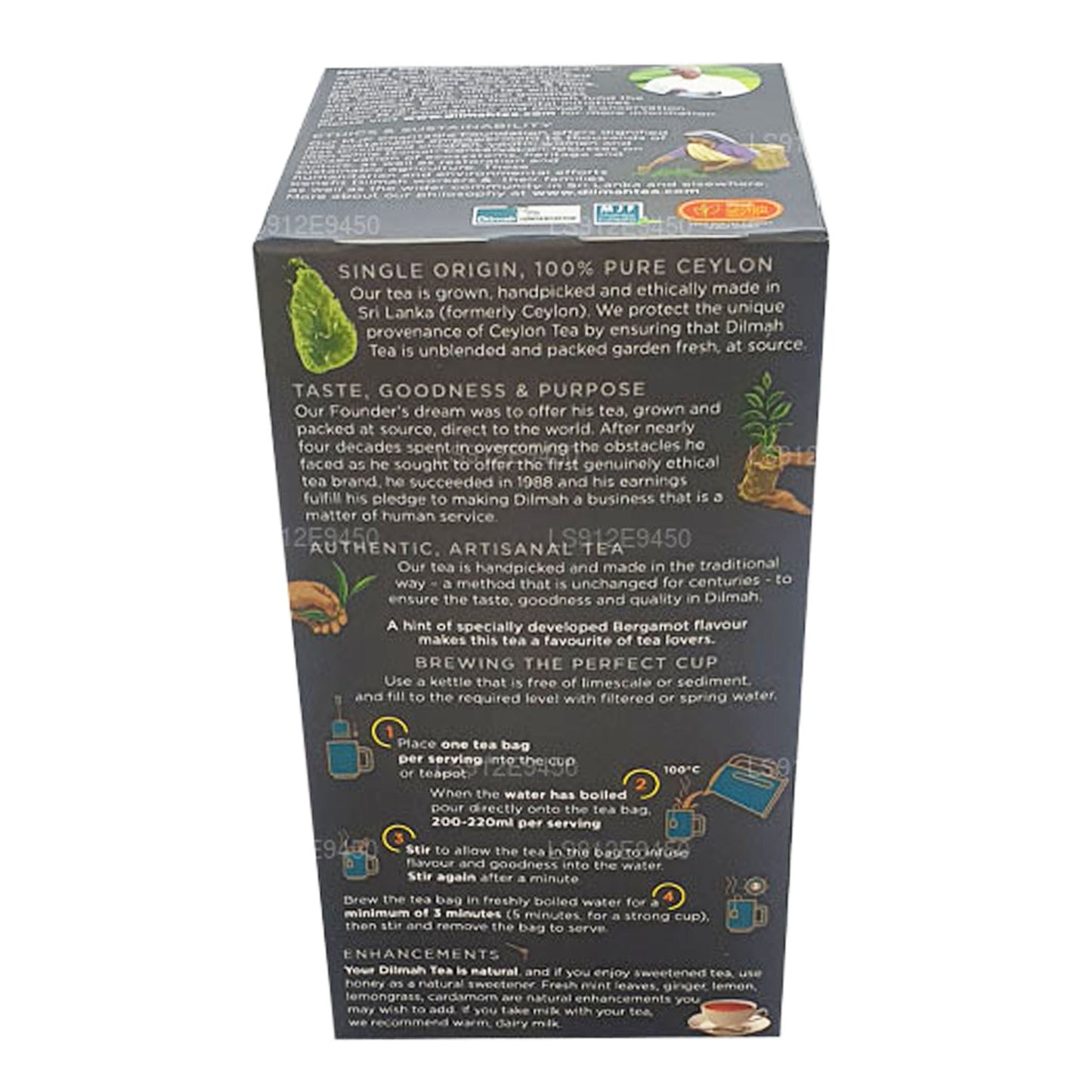 Dilmah Earl Grey Çay (100g) 50 Çay Poşeti