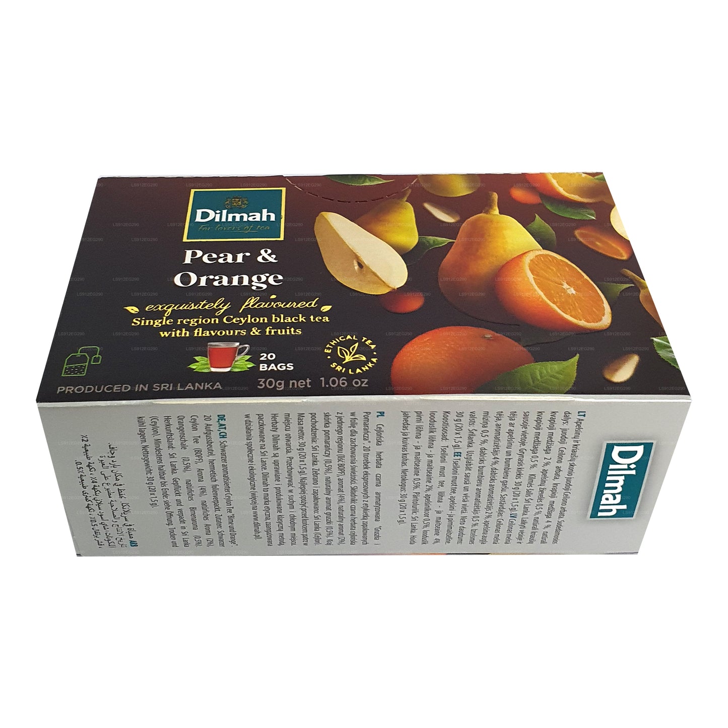 Dilmah Armut ve Portakal Aromalı Seylan Siyah Çay (30g) 20 Çay Poşeti