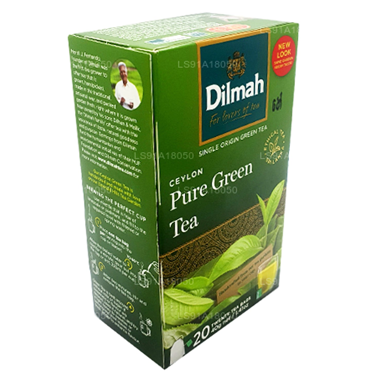 Dilmah Saf Seylan Yeşil Çay (40g) 20 Poşet Çay